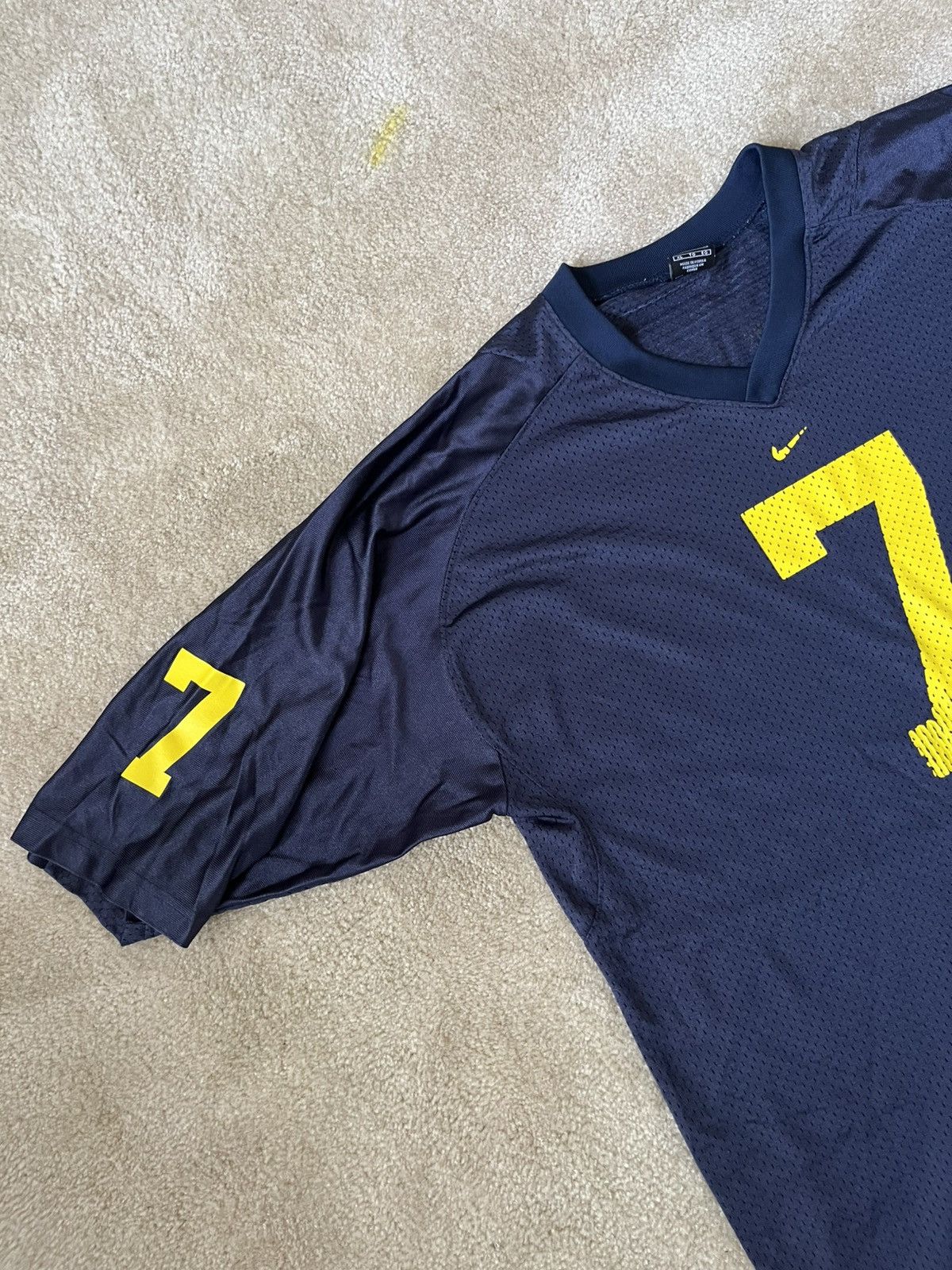 Nike × Vintage Vintage Nike Donovan Edwards Michigan Jersey Size US XL / EU 56 / 4 - 4 Thumbnail