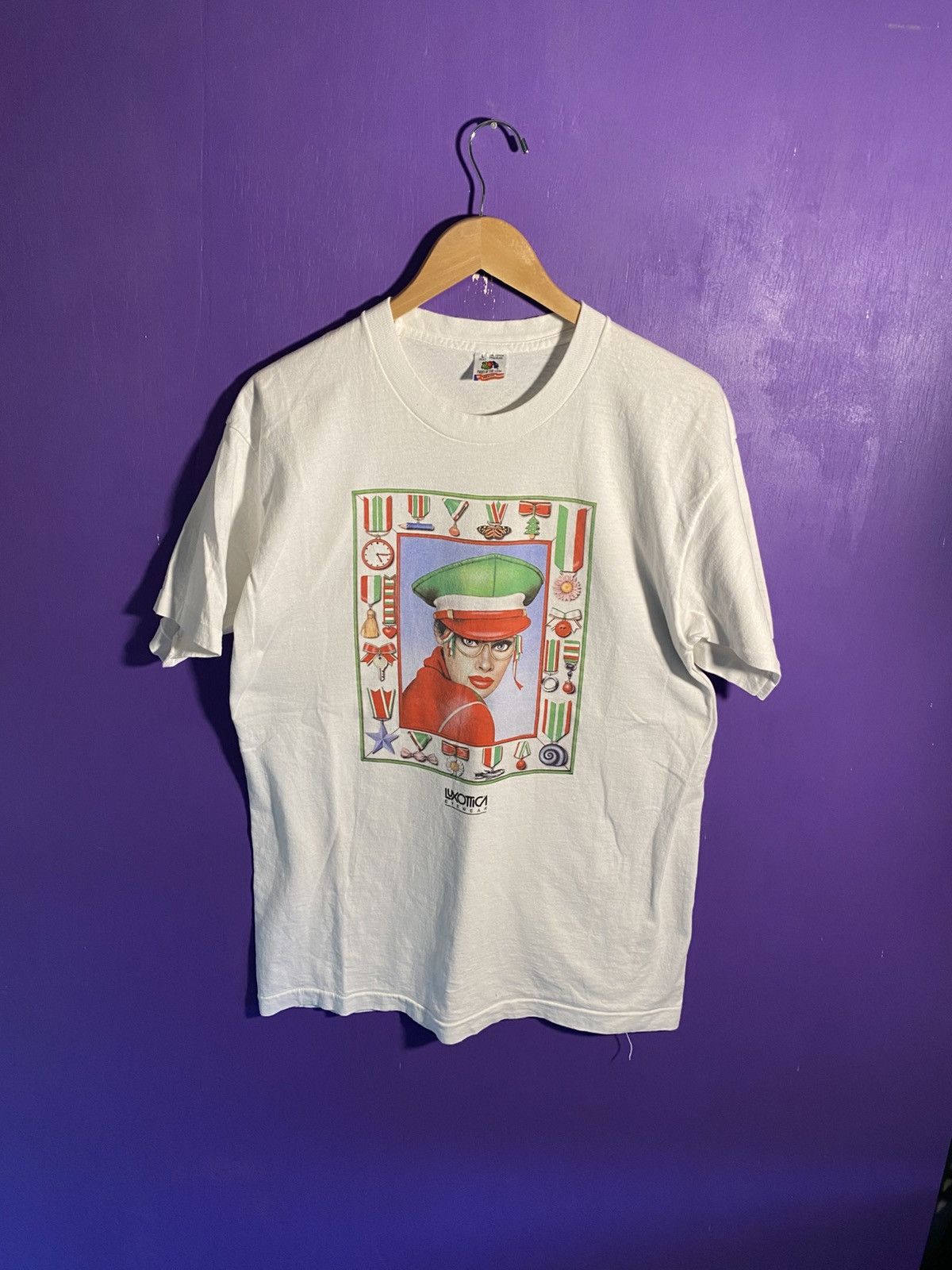 Other Vintage 90s Luxottica eyewear art tee Size US L / EU 52-54 / 3 - 1 Thumbnail