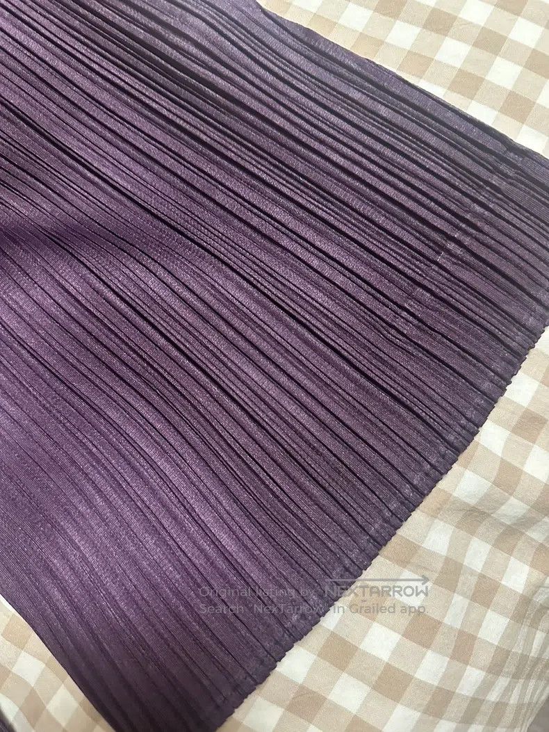 Issey Miyake Issey Miyake Long-Sleeve Violet Top Size L / US 10 / IT 46 - 4 Thumbnail