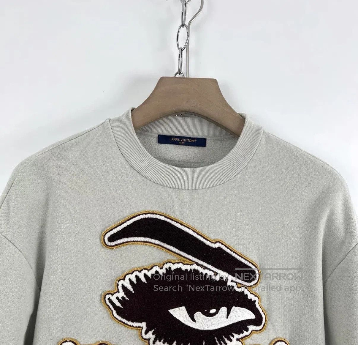 Louis Vuitton Gray Embroidered Long Sleeve Sweatshirt XS. Size US XS / EU 42 / 0 - 3 Thumbnail
