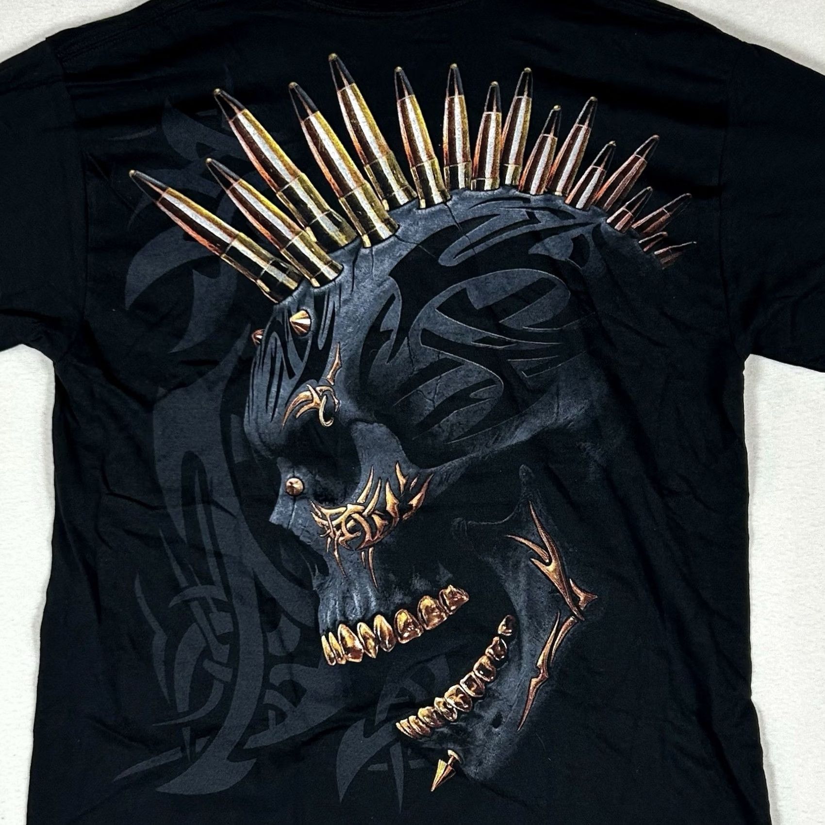 Vintage Spiral Motorcycle Graphic Skull T-shirt Men’s Large Black Short Sleeve Tee Size US L / EU 52-54 / 3 - 6 Thumbnail