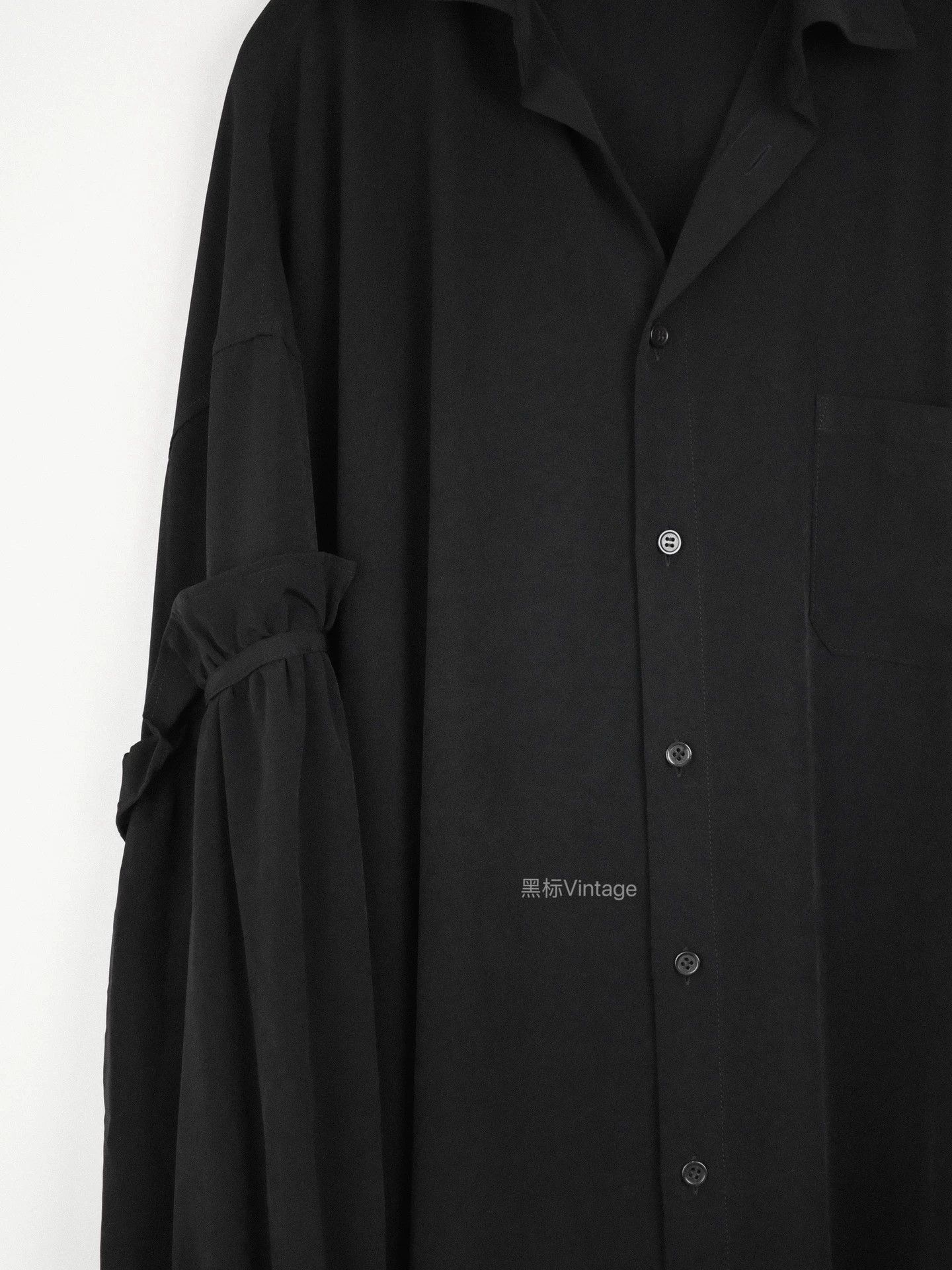 Yohji Yamamoto Yohji Yamamoto 19AW Puff Sleeve Triacetate Dress Size XS / US 0-2 / IT 36-38 - 3 Thumbnail