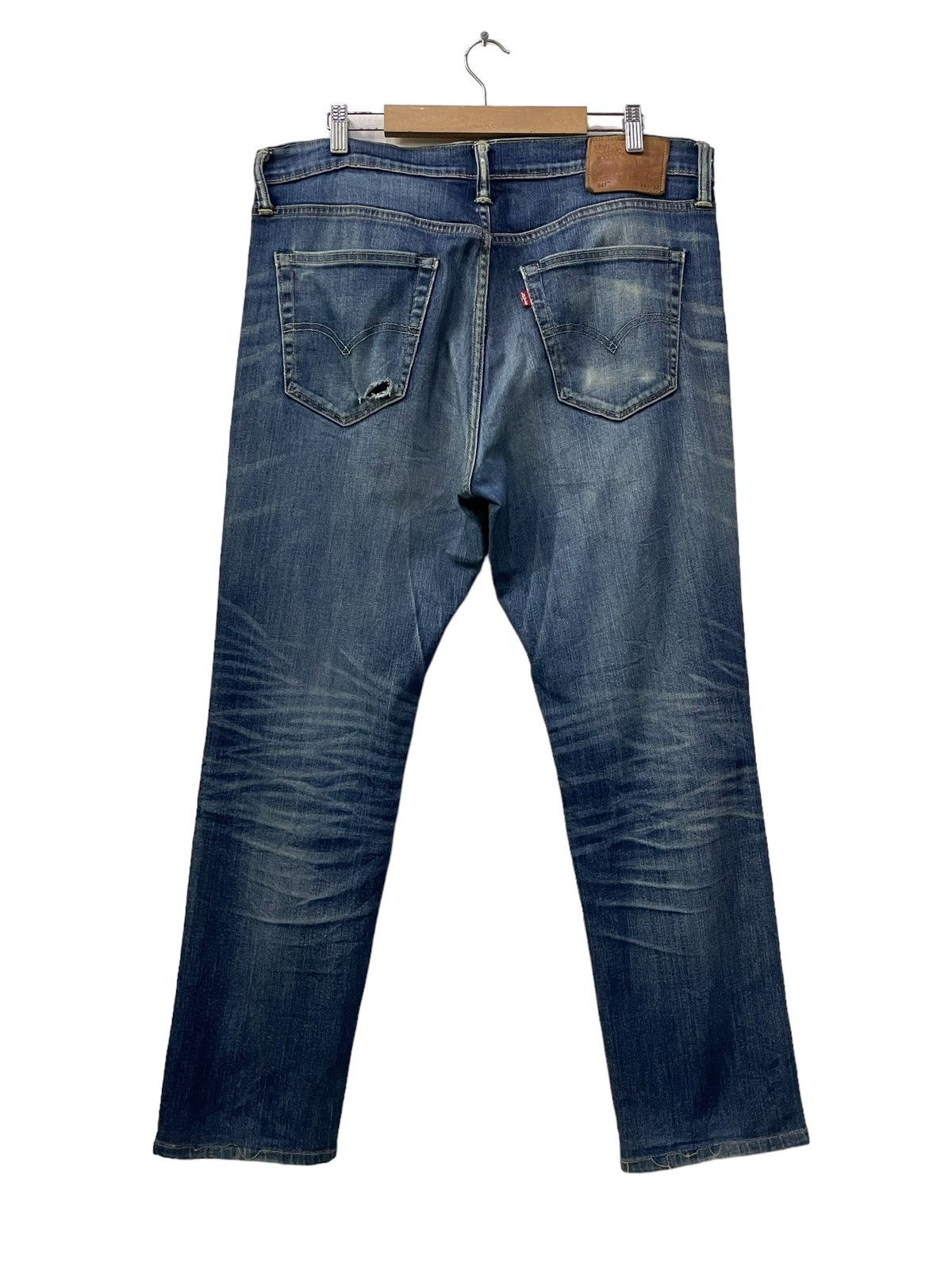 Levi's × Levi's Vintage Clothing × Vintage Vintage Levis 541 Distressed Crashed Tapered Leg Jeans Size US 34 / EU 50 - 10 Thumbnail