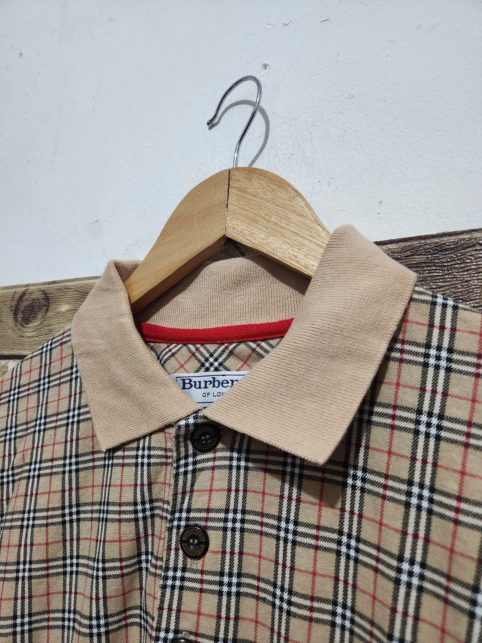 Burberry × Vintage Vintage Burberrys Polo Shirt Checkered Size US M / EU 48-50 / 2 - 5 Thumbnail