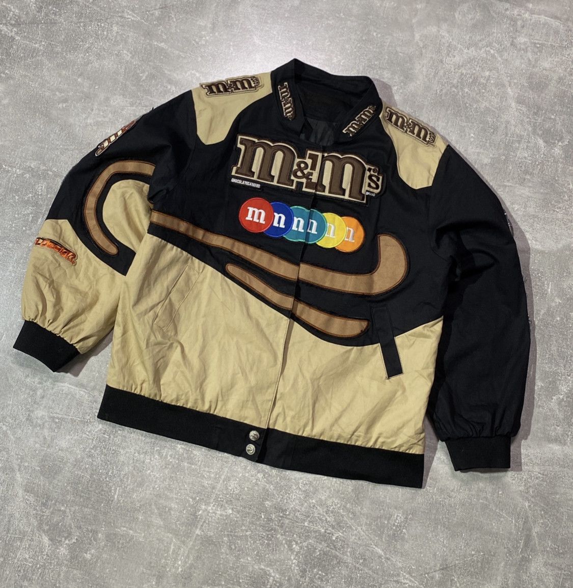 Japanese Brand Vintage M&M's Embroidery Racing Moto Y2K Jacket Size US M / EU 48-50 / 2 - 3 Thumbnail