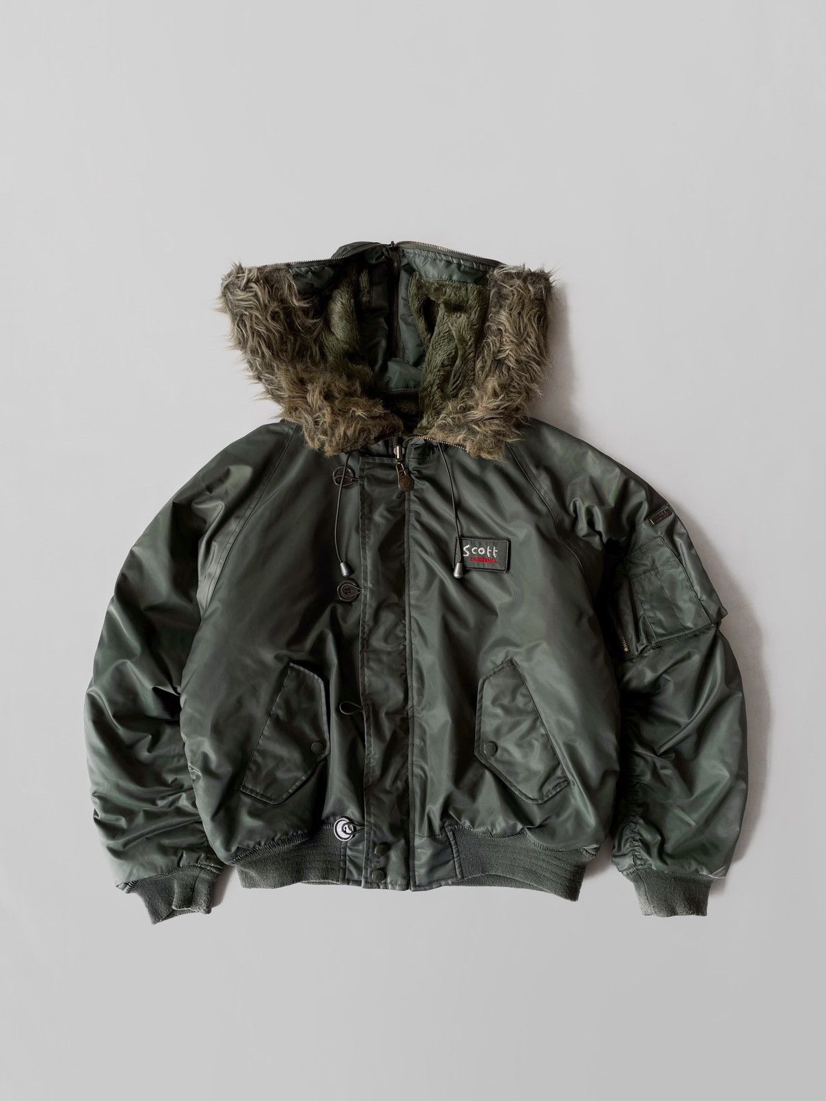 Vintage Vintage Scott fly bomber jacket Y2K Japanese style Size M / US 6-8 / IT 42-44 - 4 Thumbnail