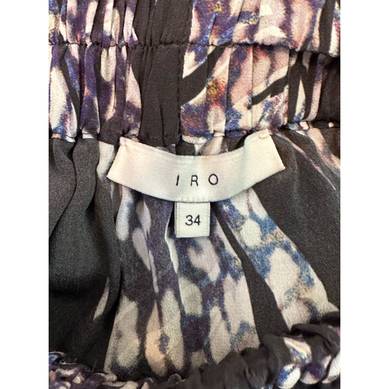 Iro IRO multi print silk layered mini skirt size 34 - US 2 Size 26" / US 2 / IT 38 - 3 Thumbnail