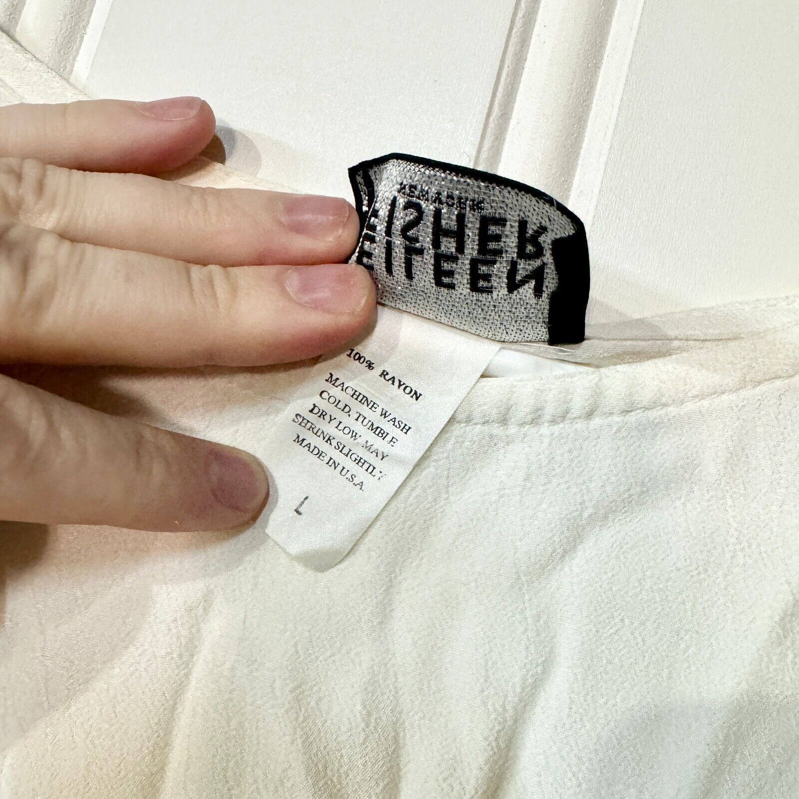 Eileen Fisher Vintage 2000 Eileen Fisher Long Sleeve Rayon Blouse Large Size L / US 10 / IT 46 - 3 Thumbnail