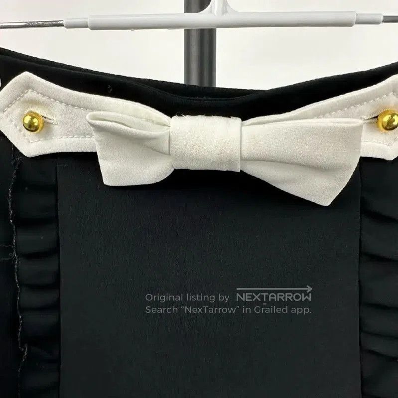 Miu Miu Miu Miu Black Cotton Women's Skirt with Bow . Size 27" / US 4 / IT 40 - 3 Thumbnail