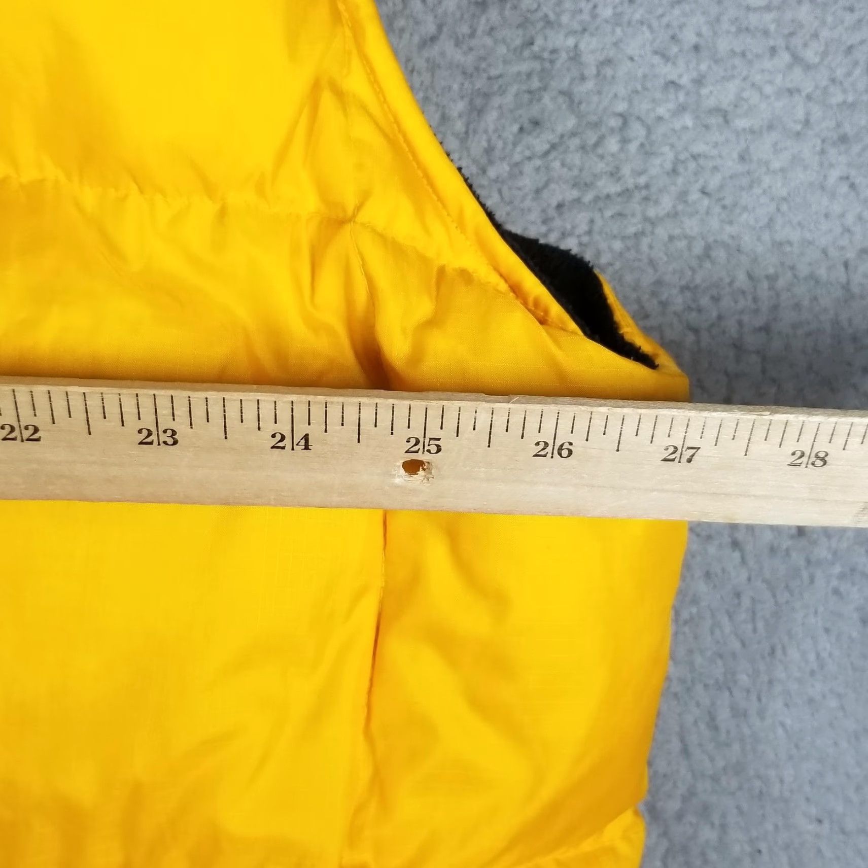 Vintage VINTAGE Arizona Jean Co Vest 2XL Yellow Reversible Puffer Quilted Nylon Fleece Lined Mens Size 48R - 7 Thumbnail
