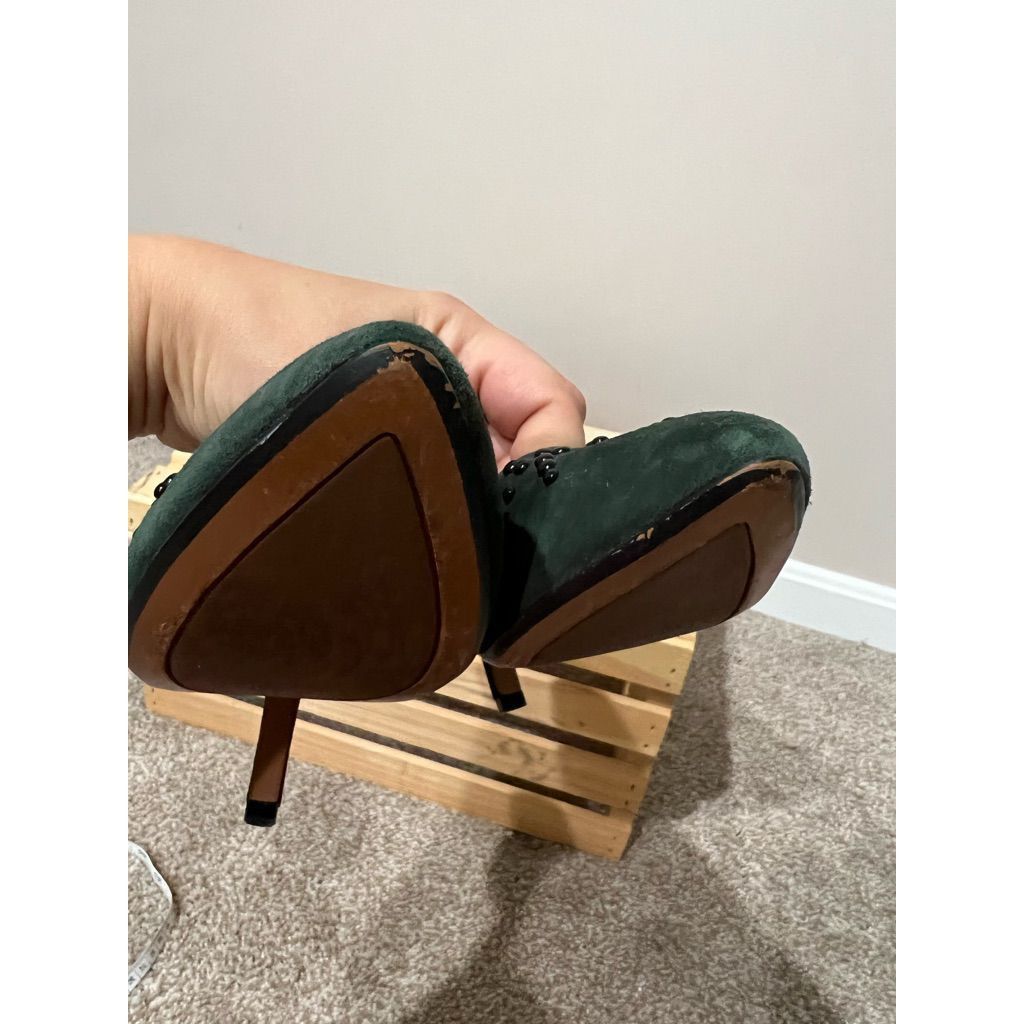 Clarks Clarks Narrative Women's Pump Heels Shoes Suede Dark Green B Size US 7 / IT 37 - 12 Thumbnail
