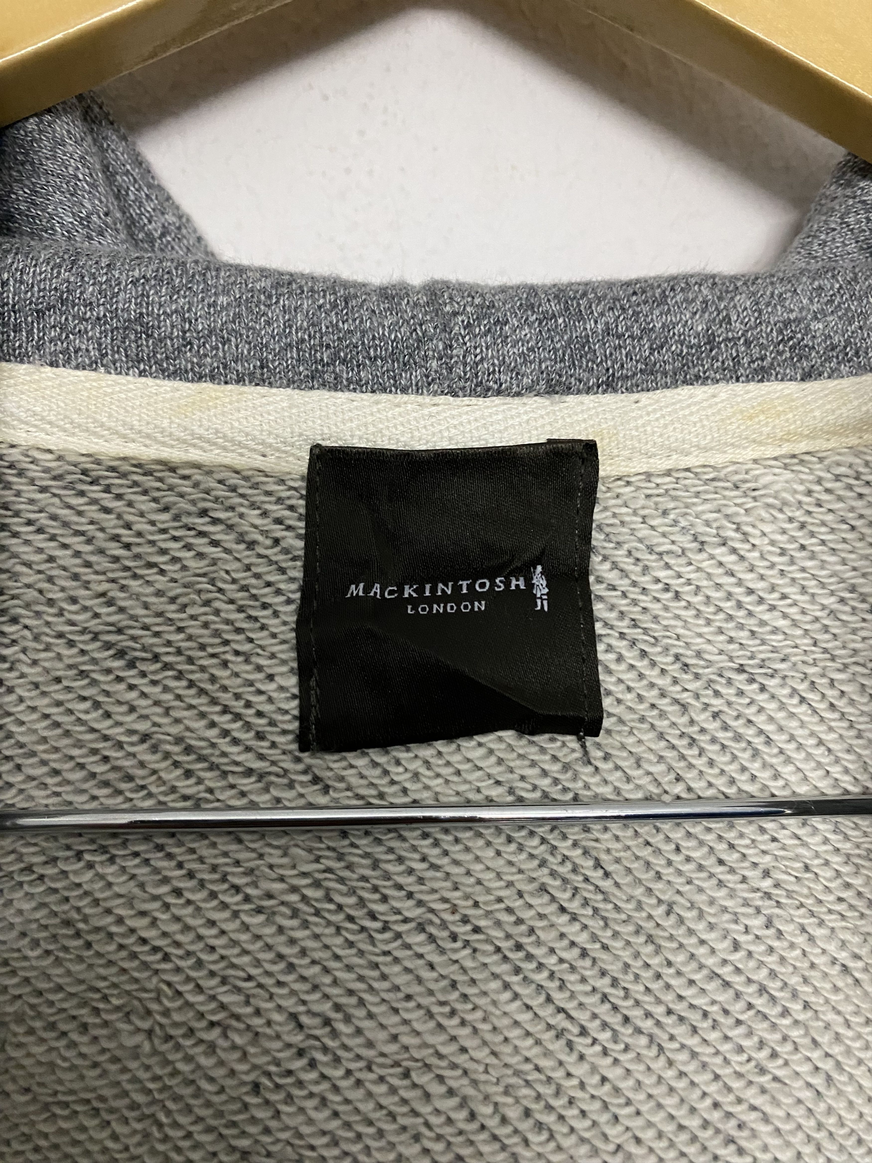 Mackintosh Mackintosh London 13.4oz Full Zip Hoodie Grey Made in Japan Size US L / EU 52-54 / 3 - 10 Thumbnail