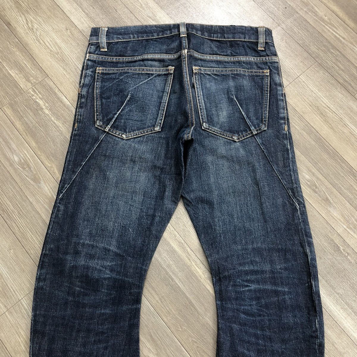 Attachment × Kazuyuki Kumagai Attachment × Le Grande Bleu (L.G.B.) 🇯🇵 2000s Attachment Lgb Gothic Goa Punk Style Curve Leg Jeans Size US 30 / EU 46 - 20 Thumbnail
