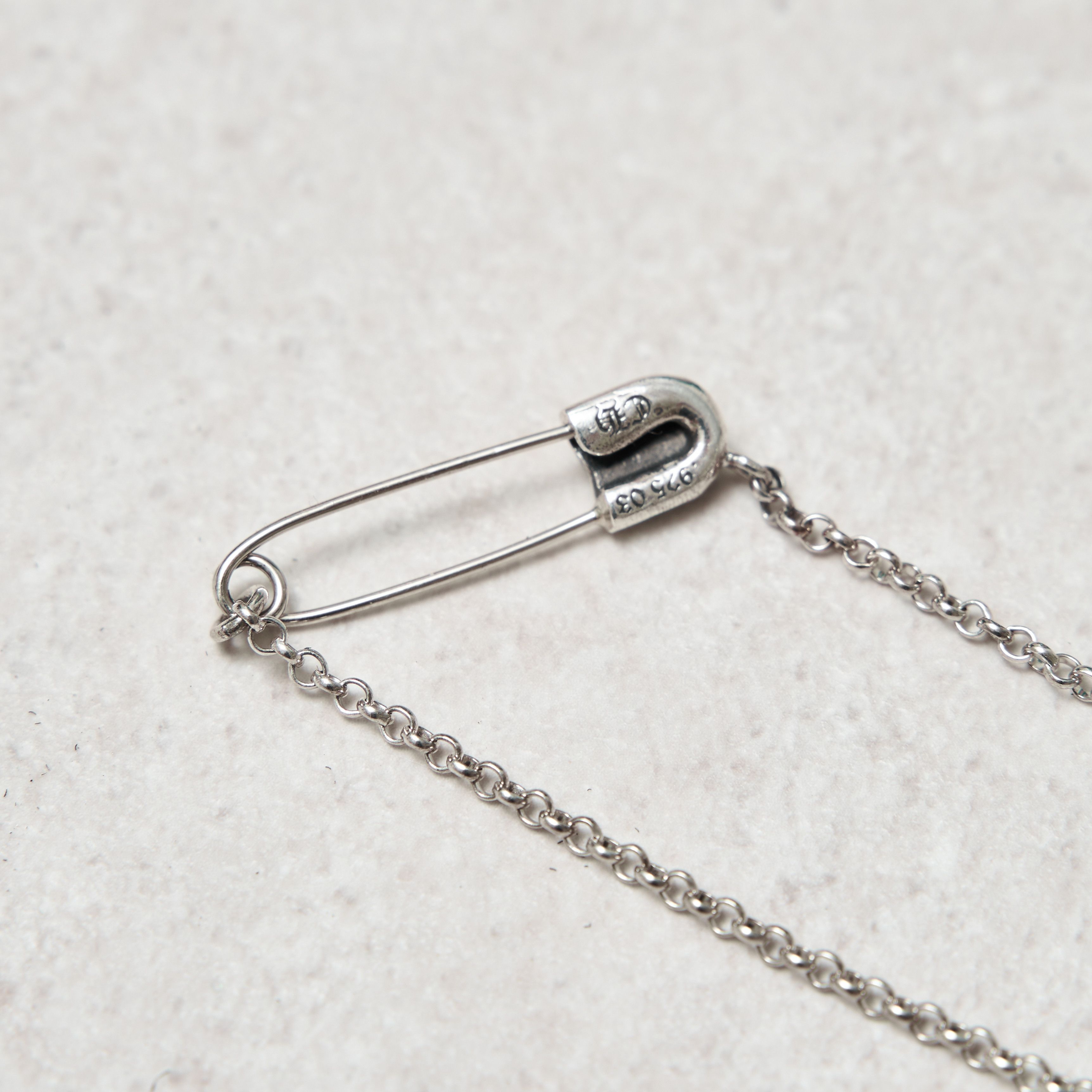 Chrome Hearts CHROME HEARTS Safety Pin Sliver Necklace Size ONE SIZE - 6 Thumbnail
