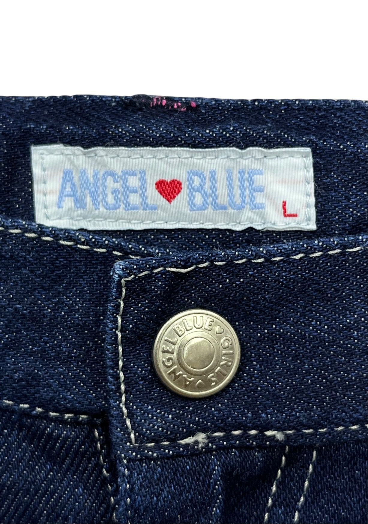 Angel Blue 💕 CUTENESS 💕Vintage ANGEL BLUE Cute Embroidery Blue Jeans Size 27" / US 4 / IT 40 - 13 Thumbnail