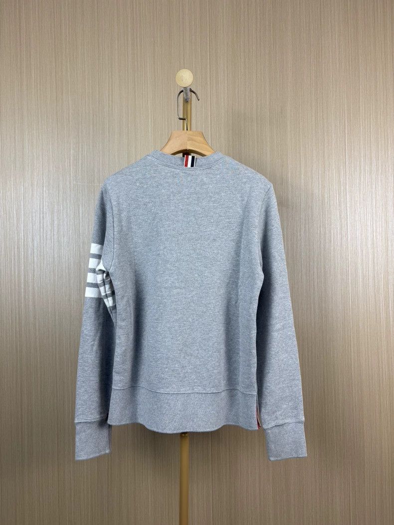 Thom Browne Thom Browne Gray four stripe hoodie Size US S / EU 44-46 / 1 - 2 Thumbnail