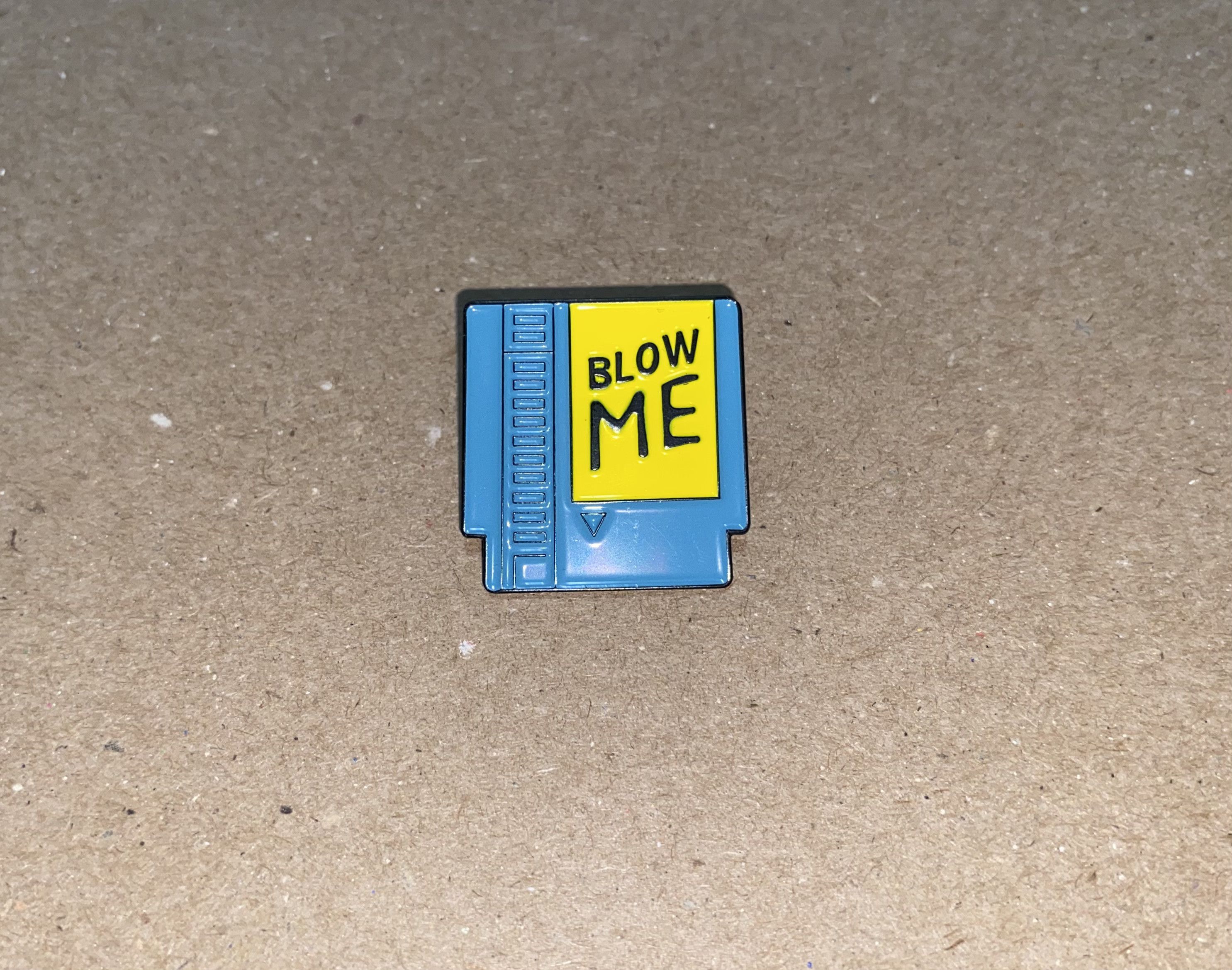 Other Novelty Enamel Lapel Pin BLOW ME video game Cartridge hat US Size ONE SIZE - 1 Thumbnail