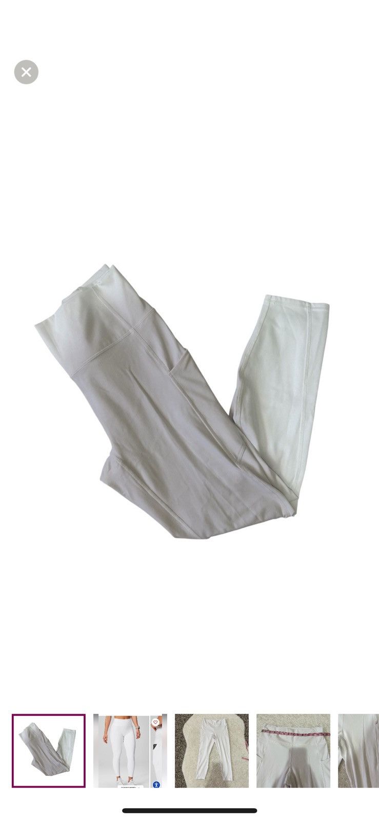 Fabletics Fabletics medium white oasis pureluxe high waisted leggings Size 28" / US 6 / IT 42 - 1 Thumbnail