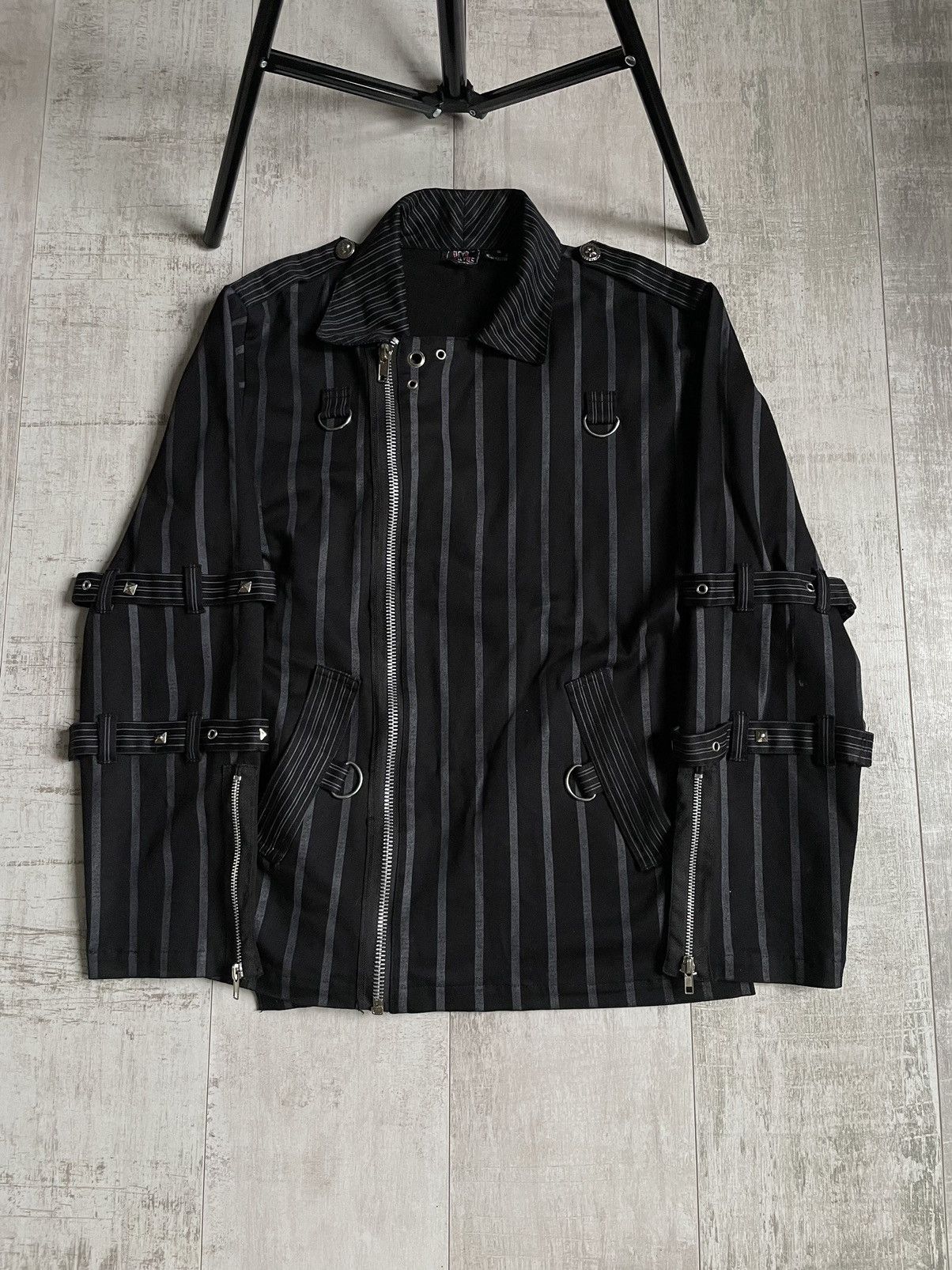 Vintage Avant Garde 00’s Jacket Bondage Gothic Black RARE Size US S / EU 44-46 / 1 - 1 Thumbnail