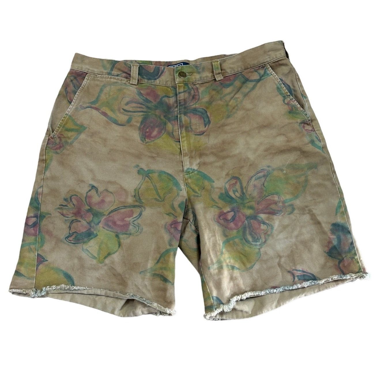 Polo Ralph Lauren Vintage VTG Polo Ralph Lauren Cut Off Philip Floral 8.5 Shorts 38 Grailed