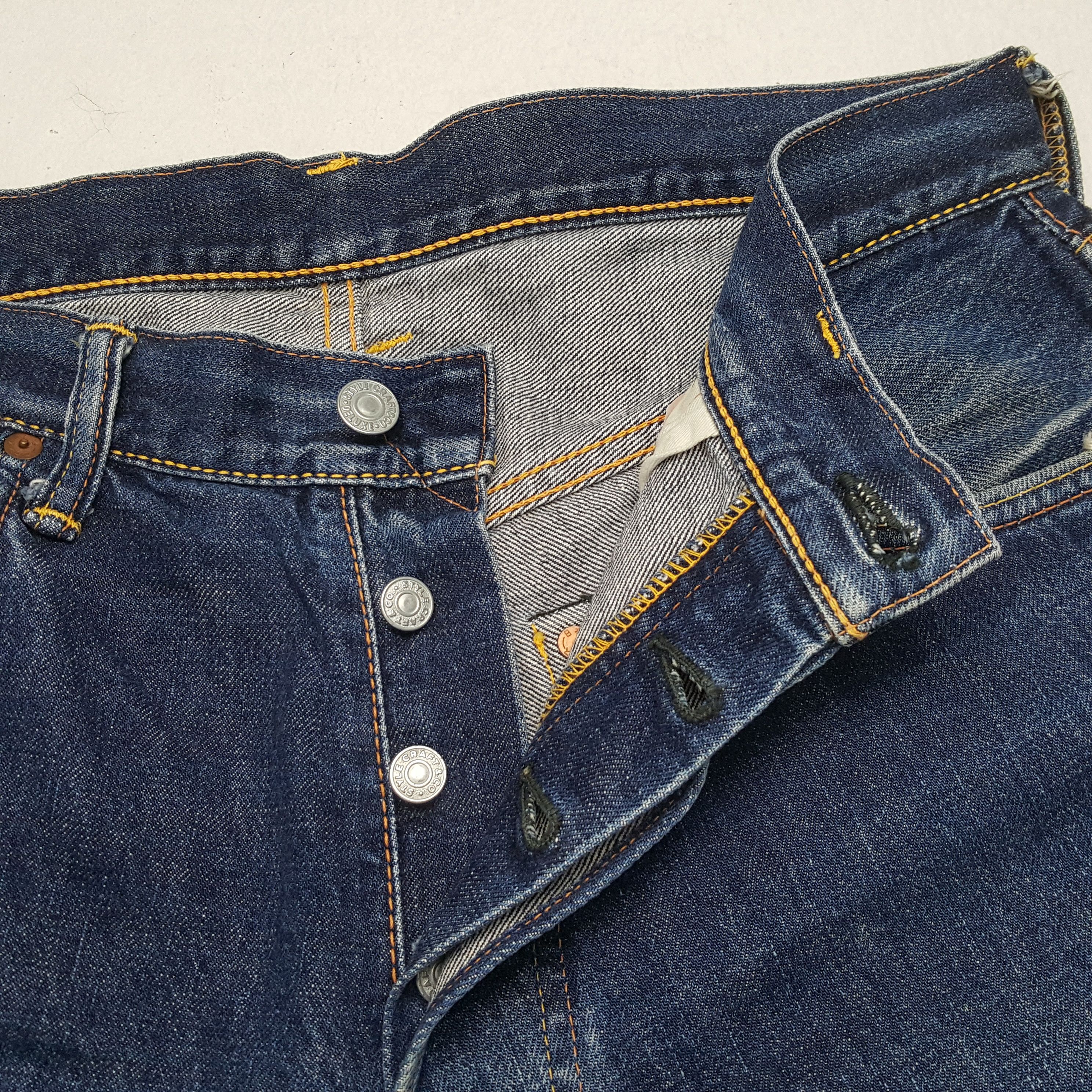 Evisu EVISU Jeans Japanese Brand Streetwear Custom Daicock Style Size US 31 - 13 Thumbnail