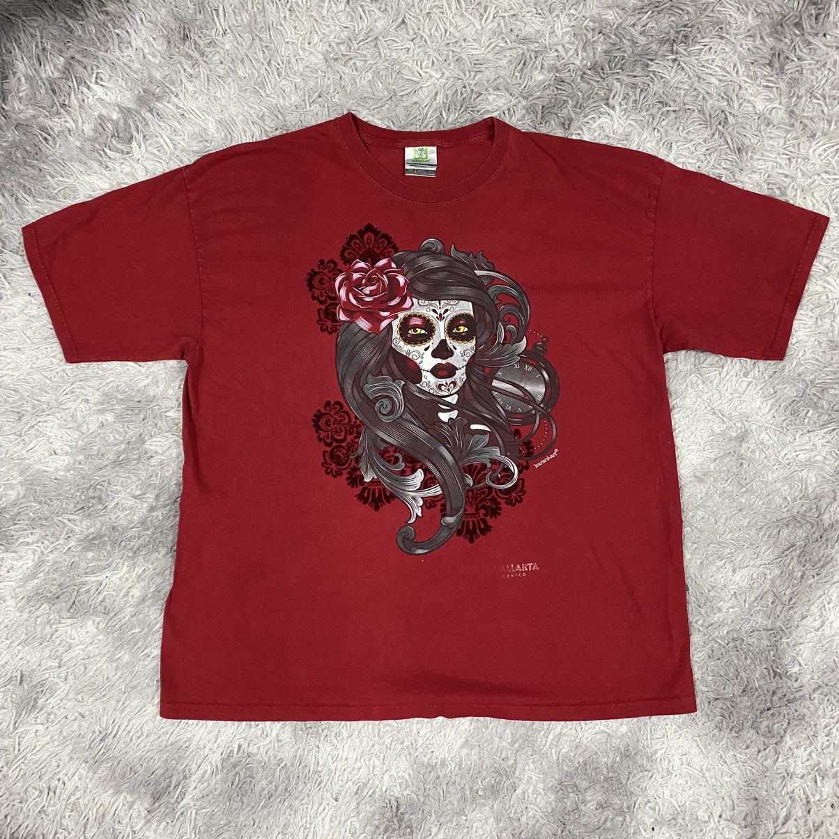 Mexican Threads × Mexicana × Vintage D’LUCCA band X karani art day of the dead catrina chicana Size US XL / EU 56 / 4 - 1 Thumbnail