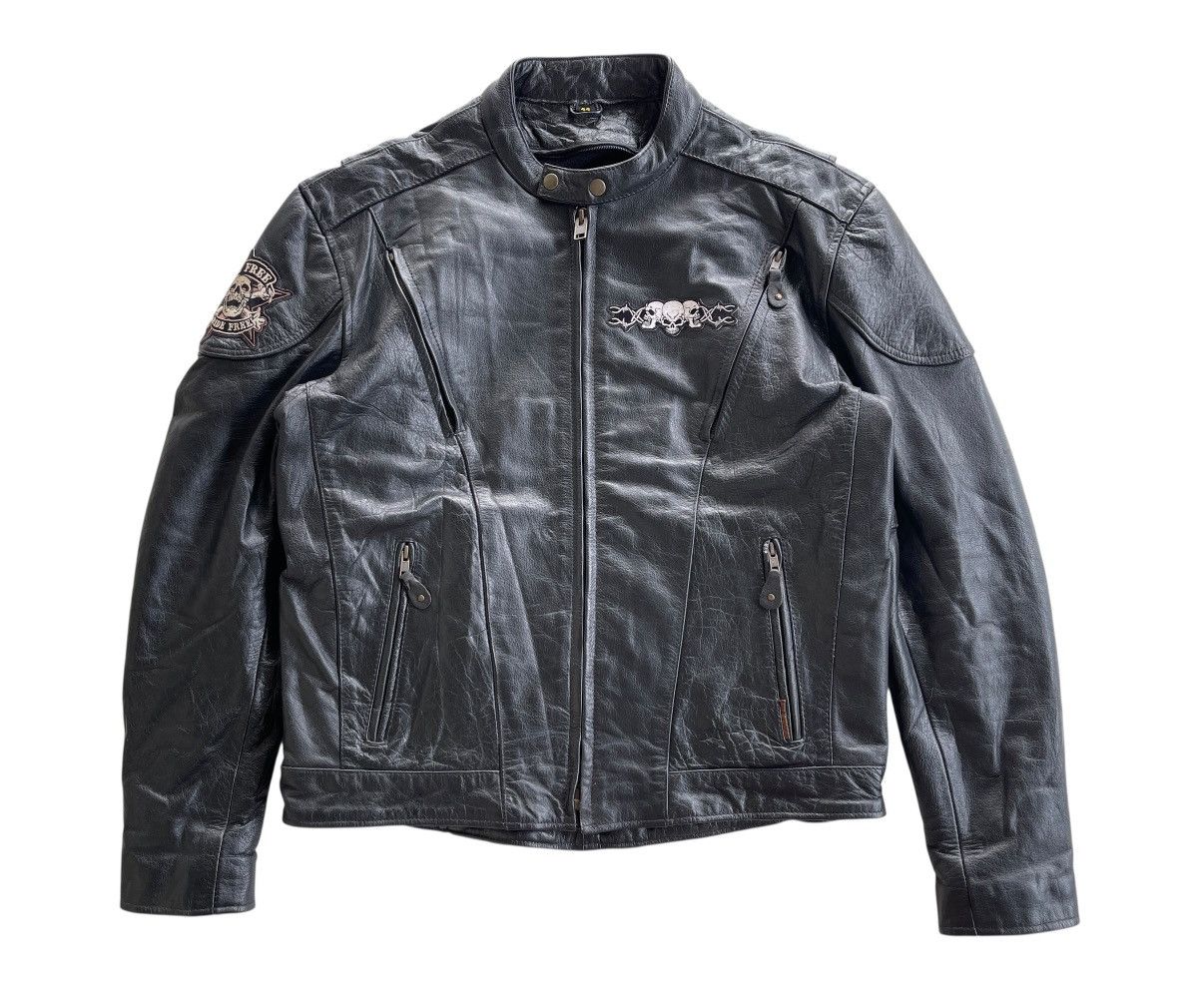 Leather Vintage Black Leather Rider Racing Jacket Size US XL / EU 56 / 4 - 2 Thumbnail
