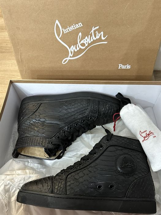 Christian louboutin python sales sneakers Christian louboutin python sales sneakers