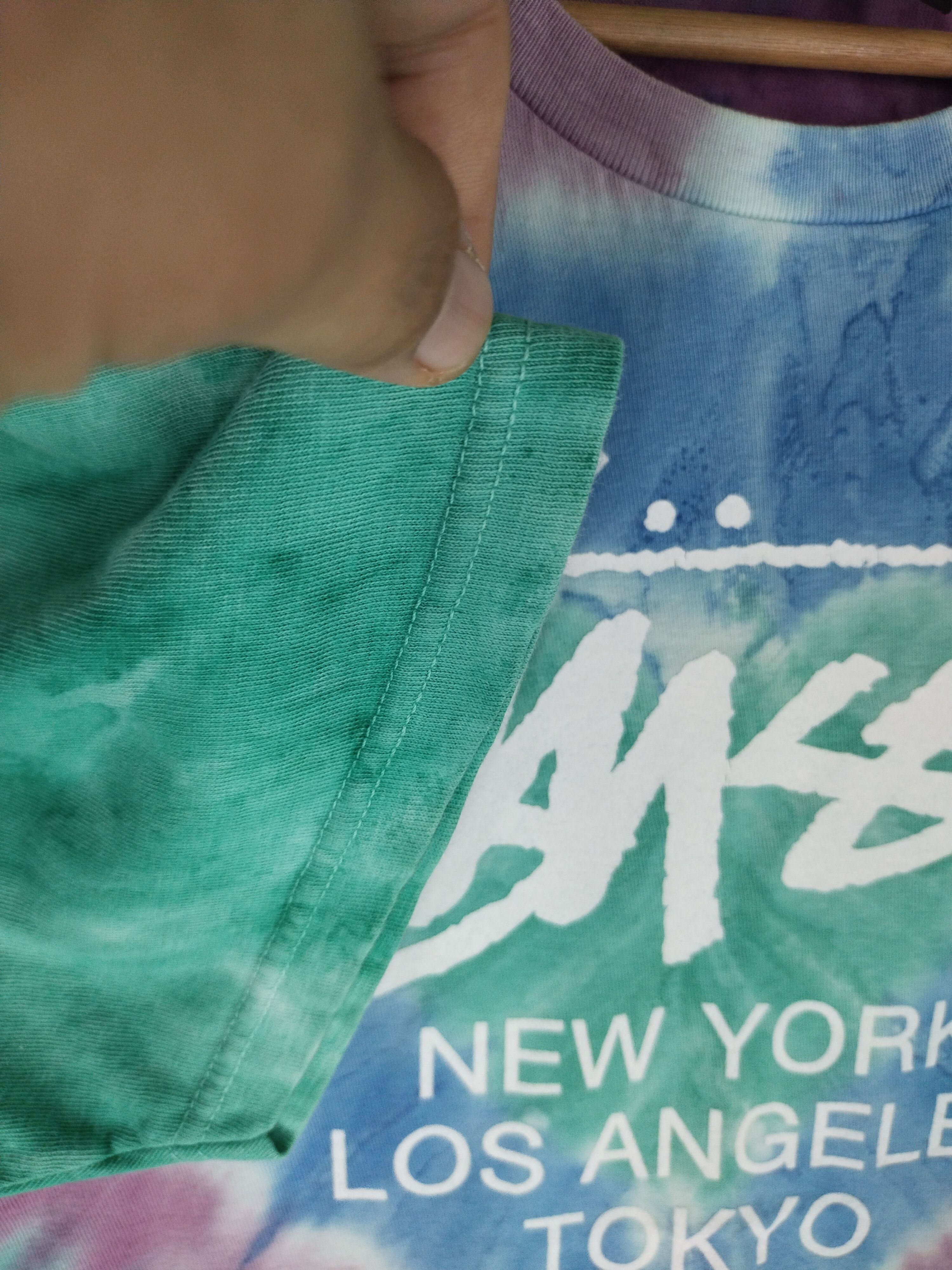 Stussy × Vintage Vintage Stussy Tour Tie Dye Shirt Tee Size US M / EU 48-50 / 2 - 4 Thumbnail