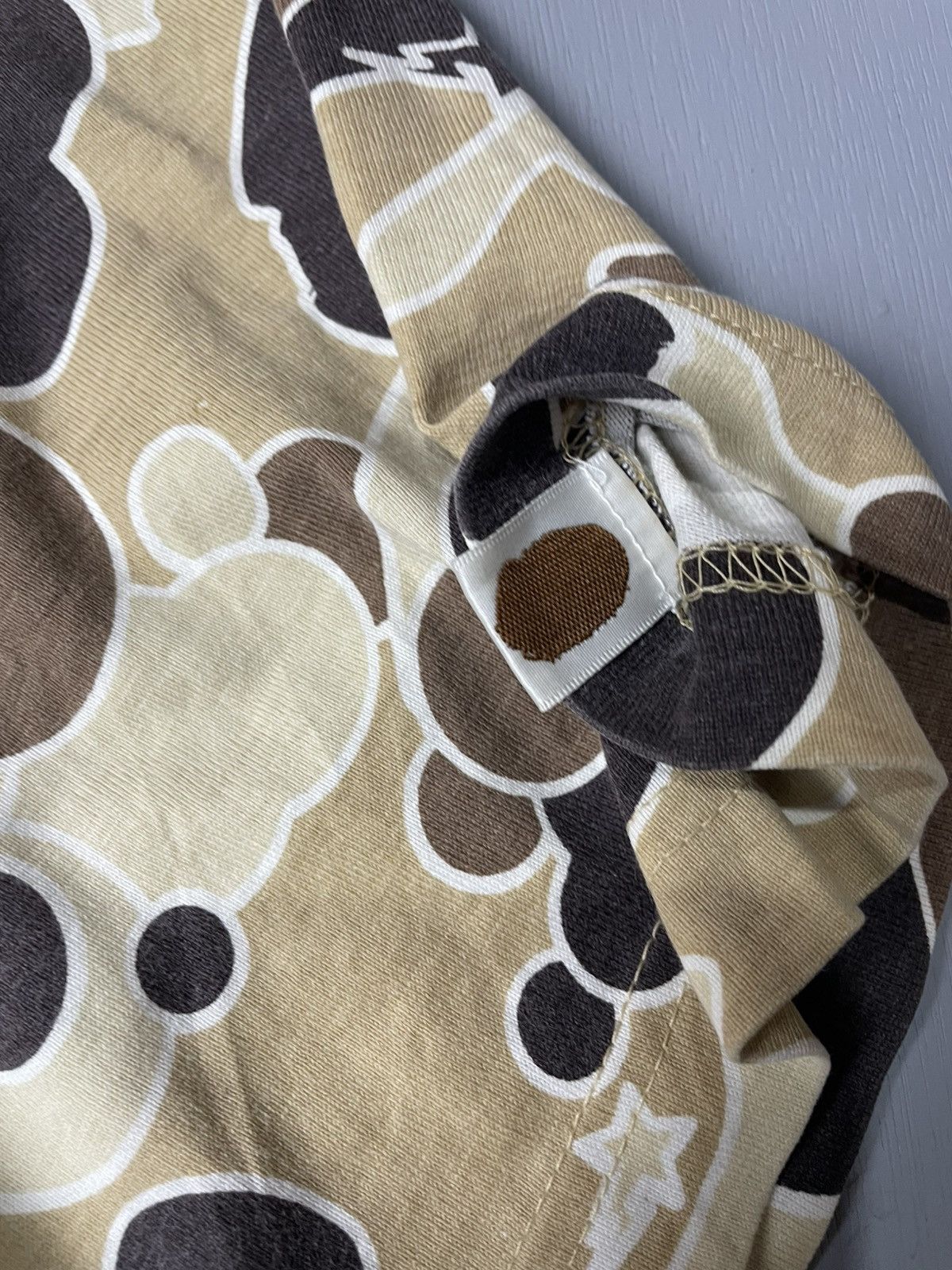 Bape A Bathing Ape (Bape) Psyche Camo distressed tshirt Size US M / EU 48-50 / 2 - 6 Thumbnail