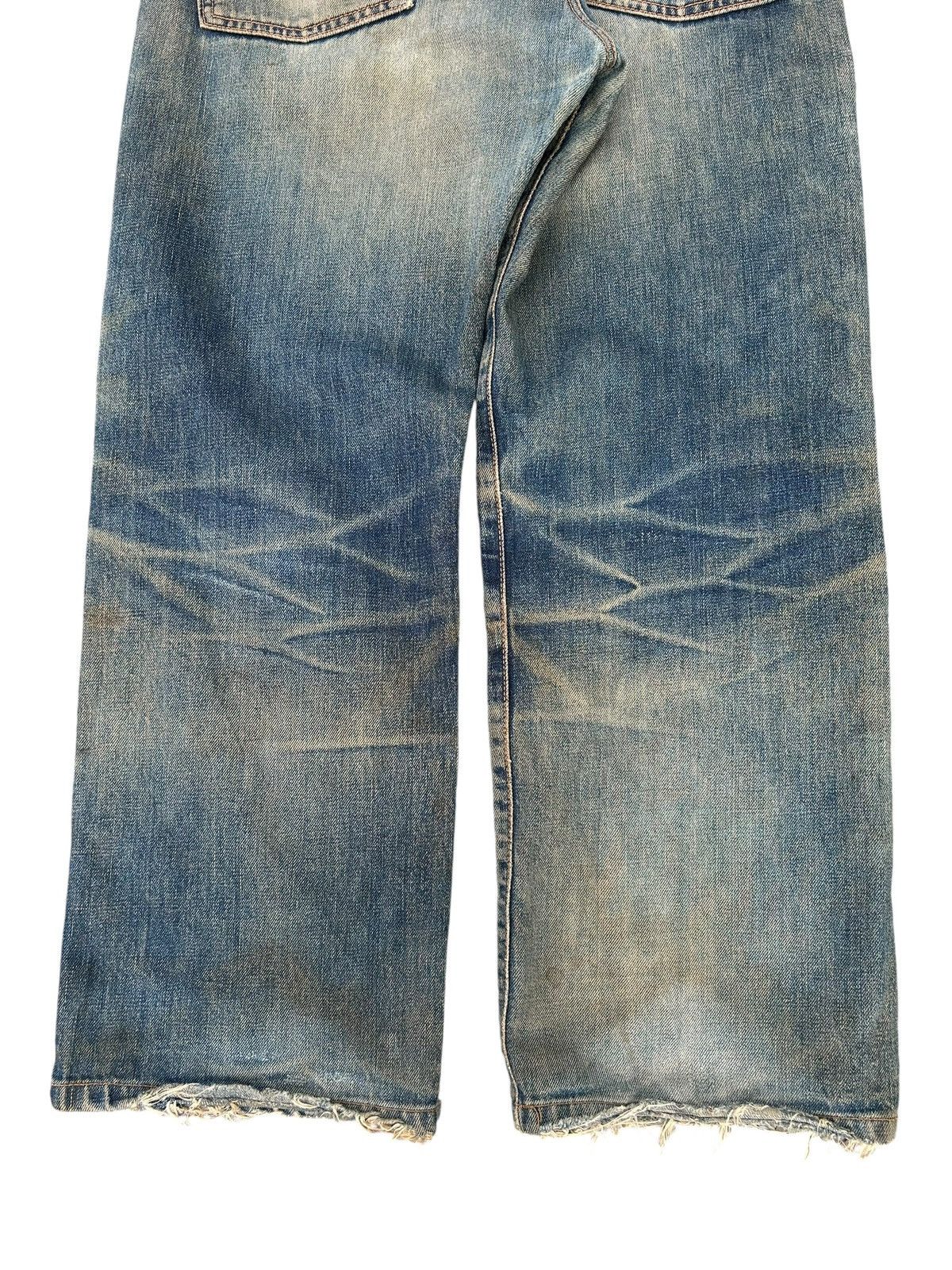 Kapital VINTAGE EDWIN 505X SELVEDGE RUSTY DISTRESSED DENIM JEANS Size US 32 / EU 48 - 17 Thumbnail