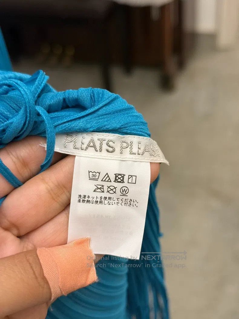 Issey Miyake Issey Miyake size:one size Blue Tassel Top Size XXS / US 00 / IT 34 - 3 Thumbnail