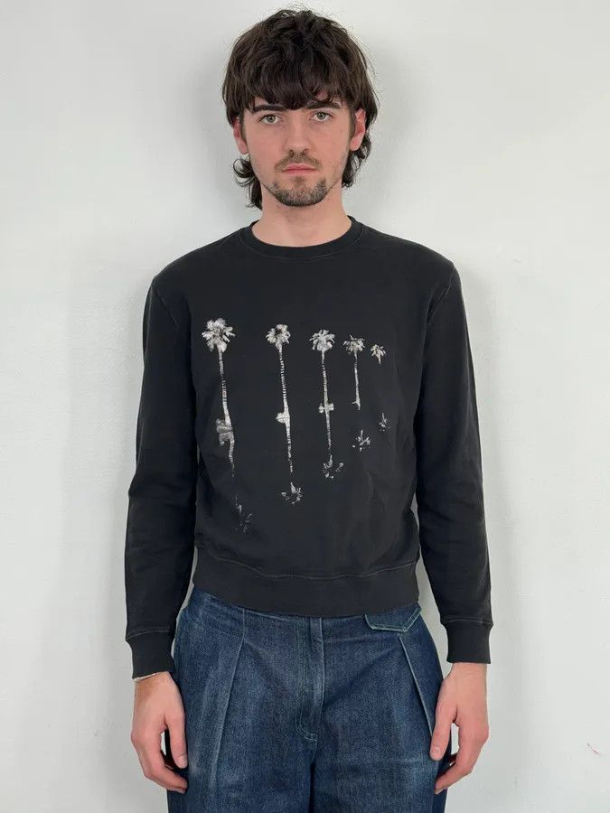 Saint Laurent Paris SS2020 Saint Laurent Black Palm Trees Crewneck Sweater Size US S / EU 44-46 / 1 - 2 Thumbnail