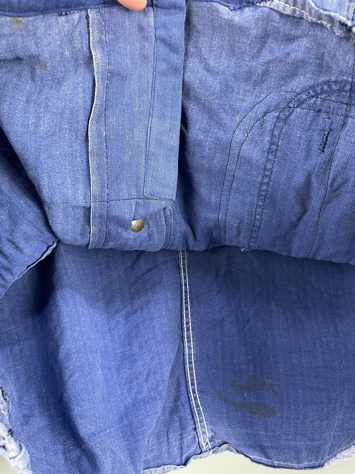 Vintage French Work patchwork faded HBT Witt Weiden