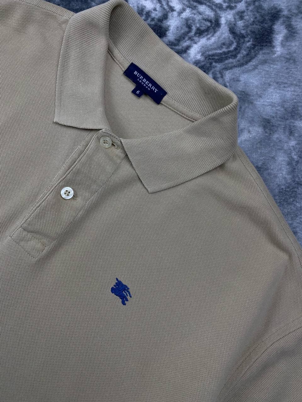 Burberry Burberry London Polo Shirt Men Size 6 Beige Size US XXL / EU 58 / 5 - 3 Thumbnail