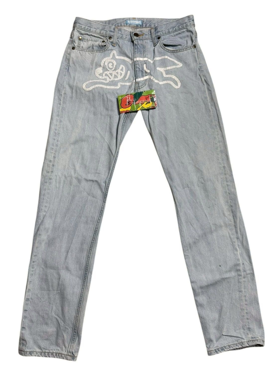 Billionaire Boys Club BBC Billionaire Boys Club Ice Cream Front Dog Denim Jeans Size US 31 - 1 Thumbnail