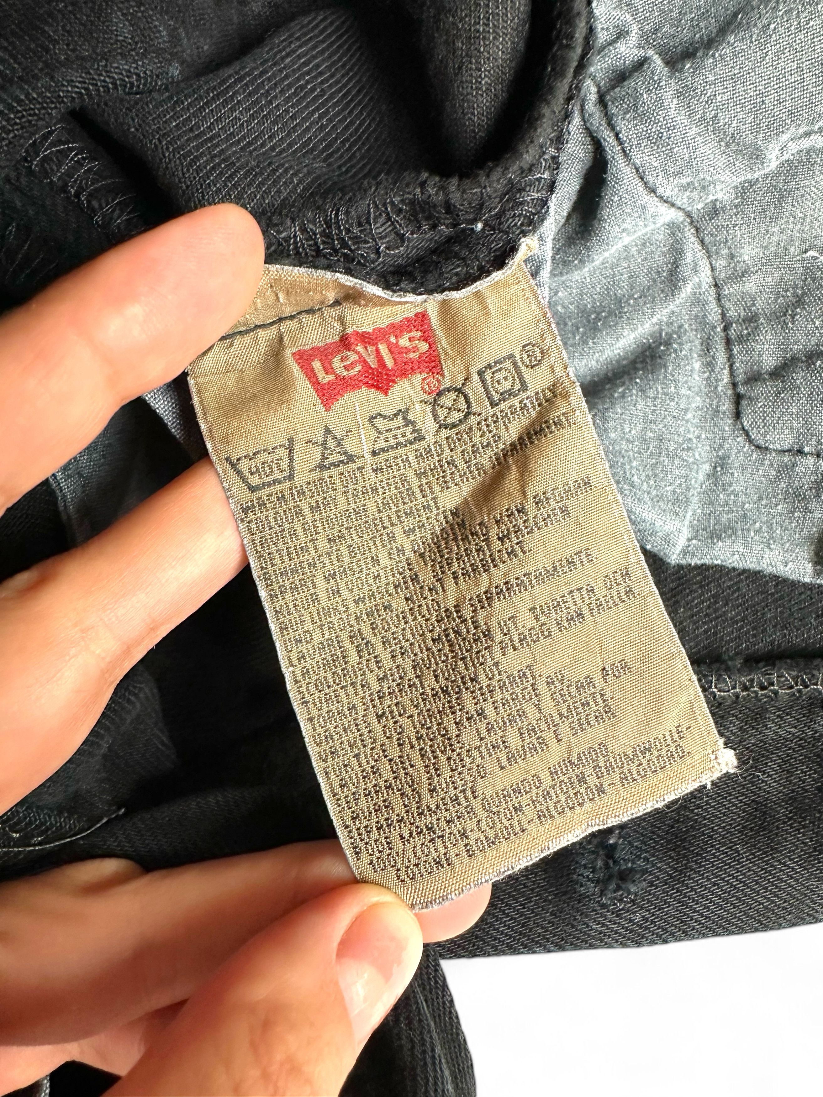 Levi's × Vintage Vintage 90's Made in USA Levi's Black Straight Jeans Size 28" / US 6 / IT 42 - 5 Thumbnail