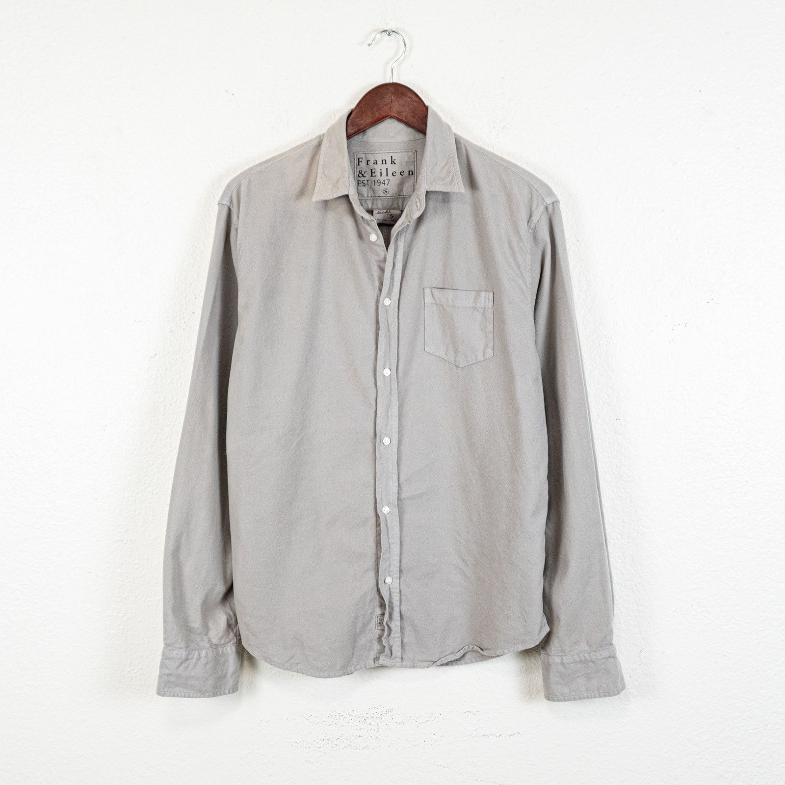 Frank & Eileen Frank & Eileen LUKE Button up Shirt Gray Italian Cotton S Size US S / EU 44-46 / 1 - 1 Thumbnail