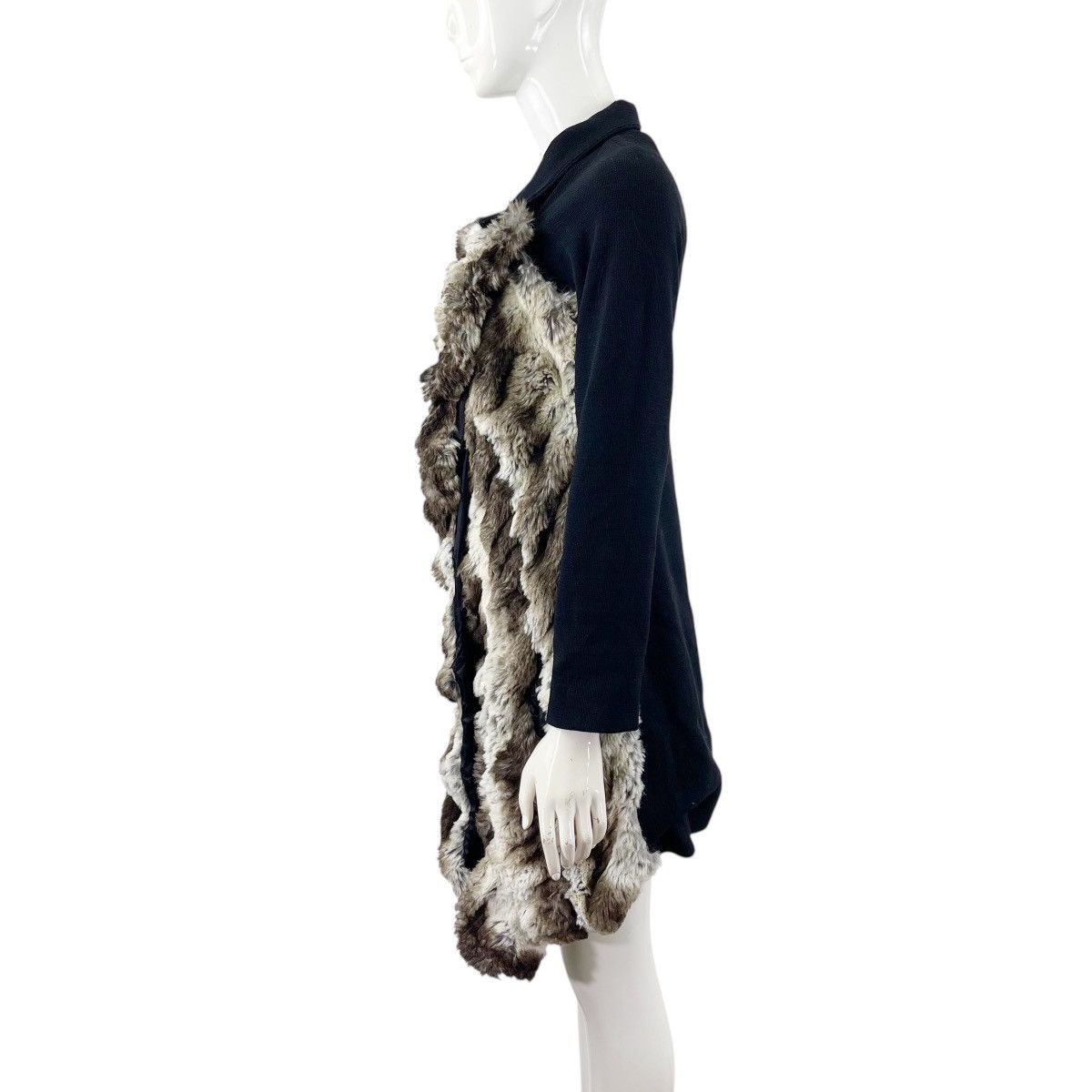 Designer Lorella Signorino Faux Fur Snap Button Coat Size M / US 6-8 / IT 42-44 - 2 Thumbnail