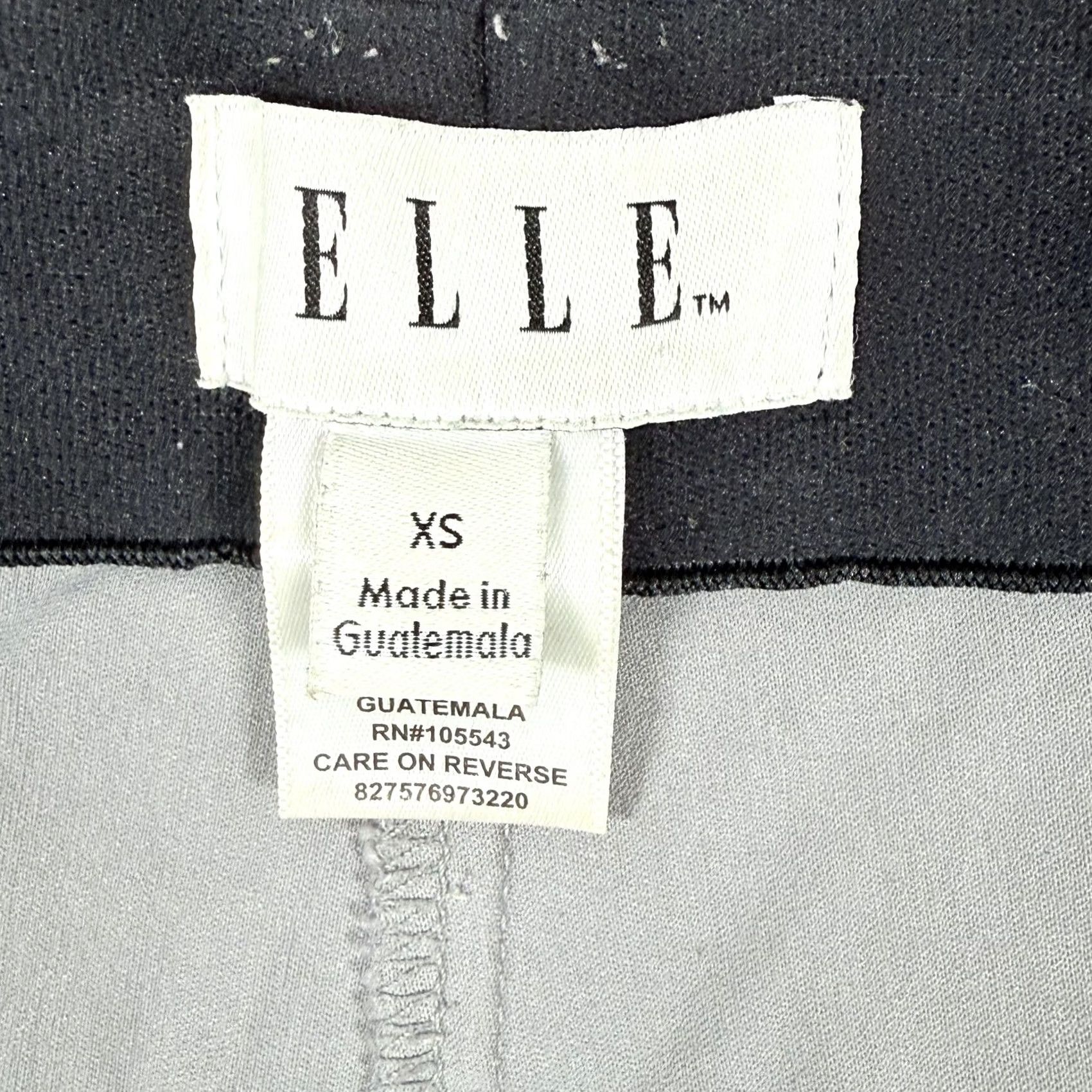 Vintage ELLE Dress Pants Womens XS Gray Pull On Slim Leg Stretch Office Work Rayon Blend Pants Size 26" / US 2 / IT 38 - 4 Thumbnail