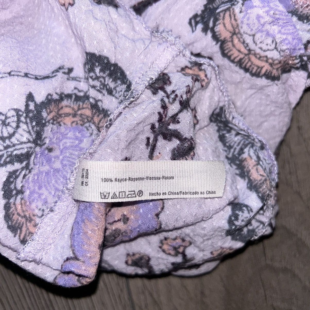 Free People Free People Dobby Dot Flouncy Hem Dress Lavender Size S Size S / US 4 / IT 40 - 6 Thumbnail