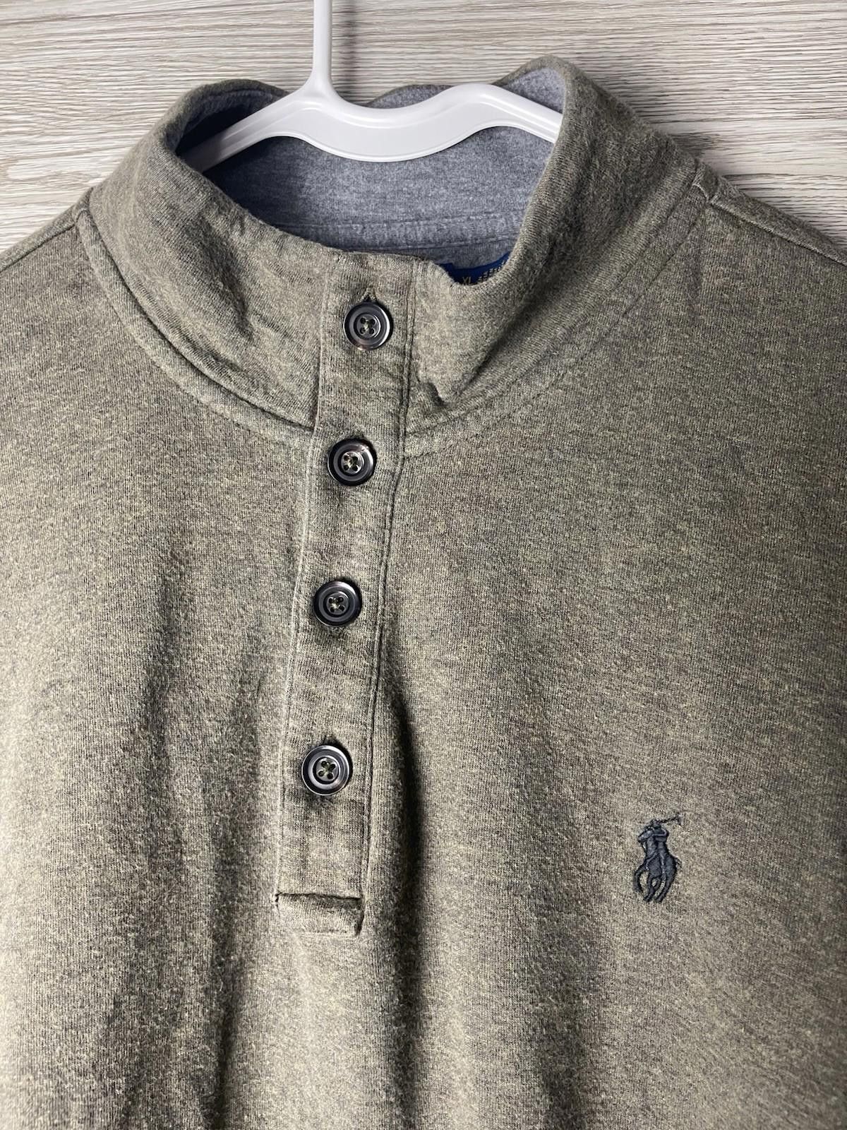Polo Ralph Lauren Vintage Polo Ralph Lauren Sweatshirt Mens XL Brown Button Size US XXL / EU 58 / 5 - 5 Thumbnail