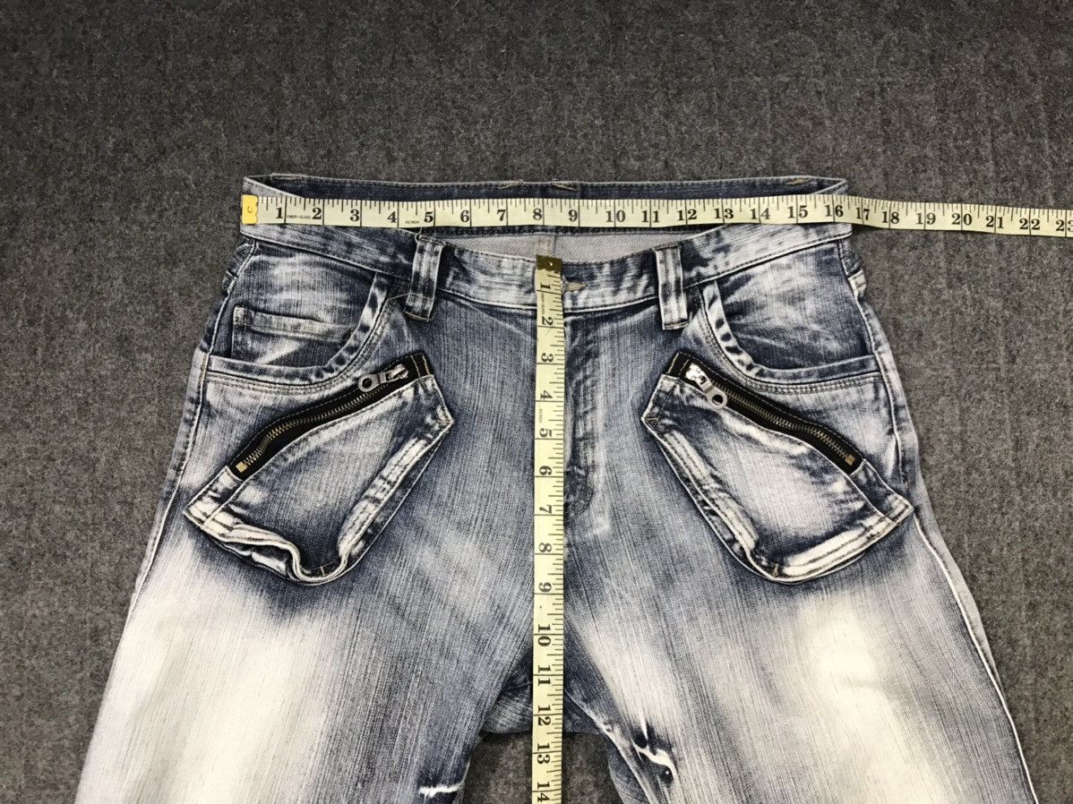 PPFM × Vintage Vintage Ppfm Twirl Punk Zipper Light Wash Jeans Size US 33 - 15 Thumbnail