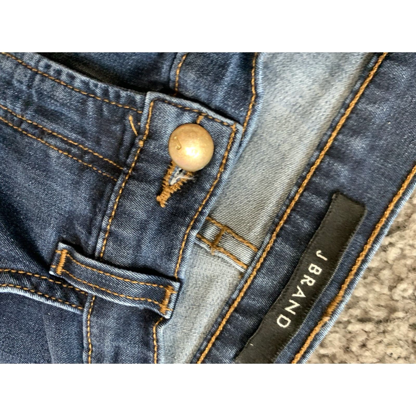 J Brand J Brand Jeans Skinny Denim Women’s 29 Blue Low Rise Dark Wash VERUCA 80s 90s Modern Slim Pockets Zipper Size 29" - 5 Thumbnail