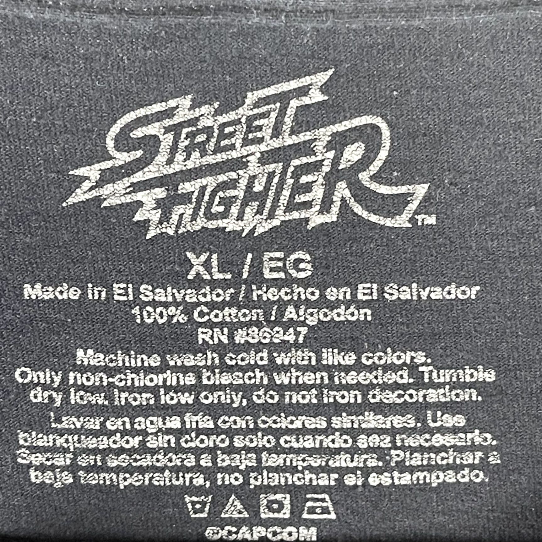Vintage VINTAGE Street Fighter Shirt Mens XL Black Capcom Video Game Graphic Tee Chun Li Ryu Ken Guile Balrog Size US XL / EU 56 / 4 - 4 Thumbnail
