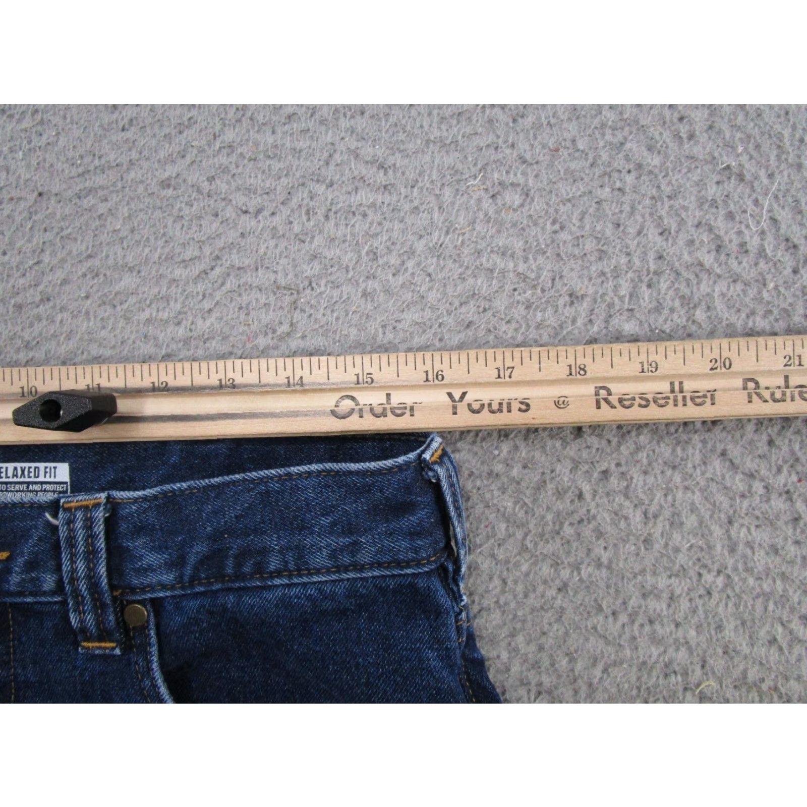 Carhartt Carhartt Relaxed Fit Jeans Mens 32x32 Denim 5-Pocket Blue Straight Workwear BD4943-M Size US 32 / EU 48 - 6 Thumbnail