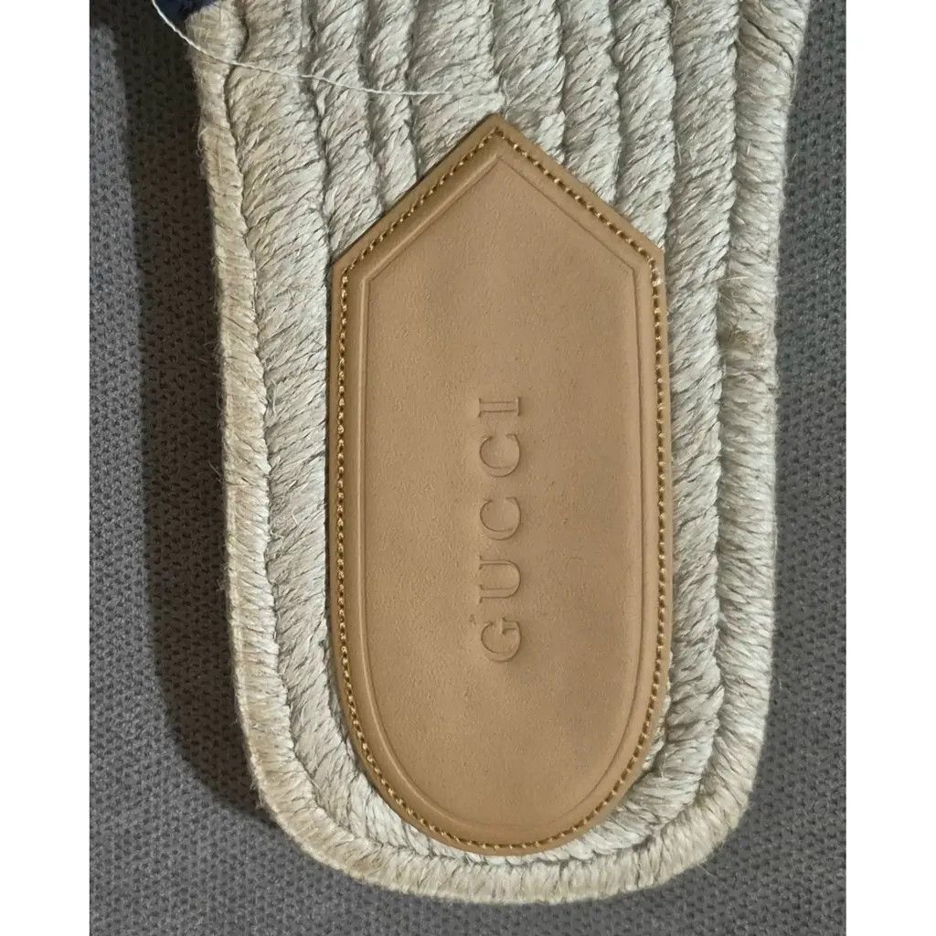 Gucci oc11z1025 Men's Espadrille Sandals With Embroidery Size US 8 / EU 41 - 4 Thumbnail