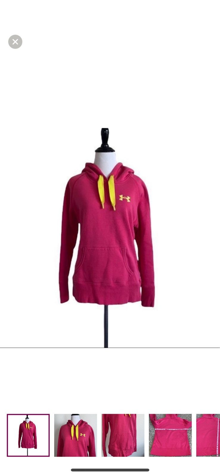 Under Armour Under armour XS pink stone hoodie Size XS / US 0-2 / IT 36-38 - 1 Thumbnail
