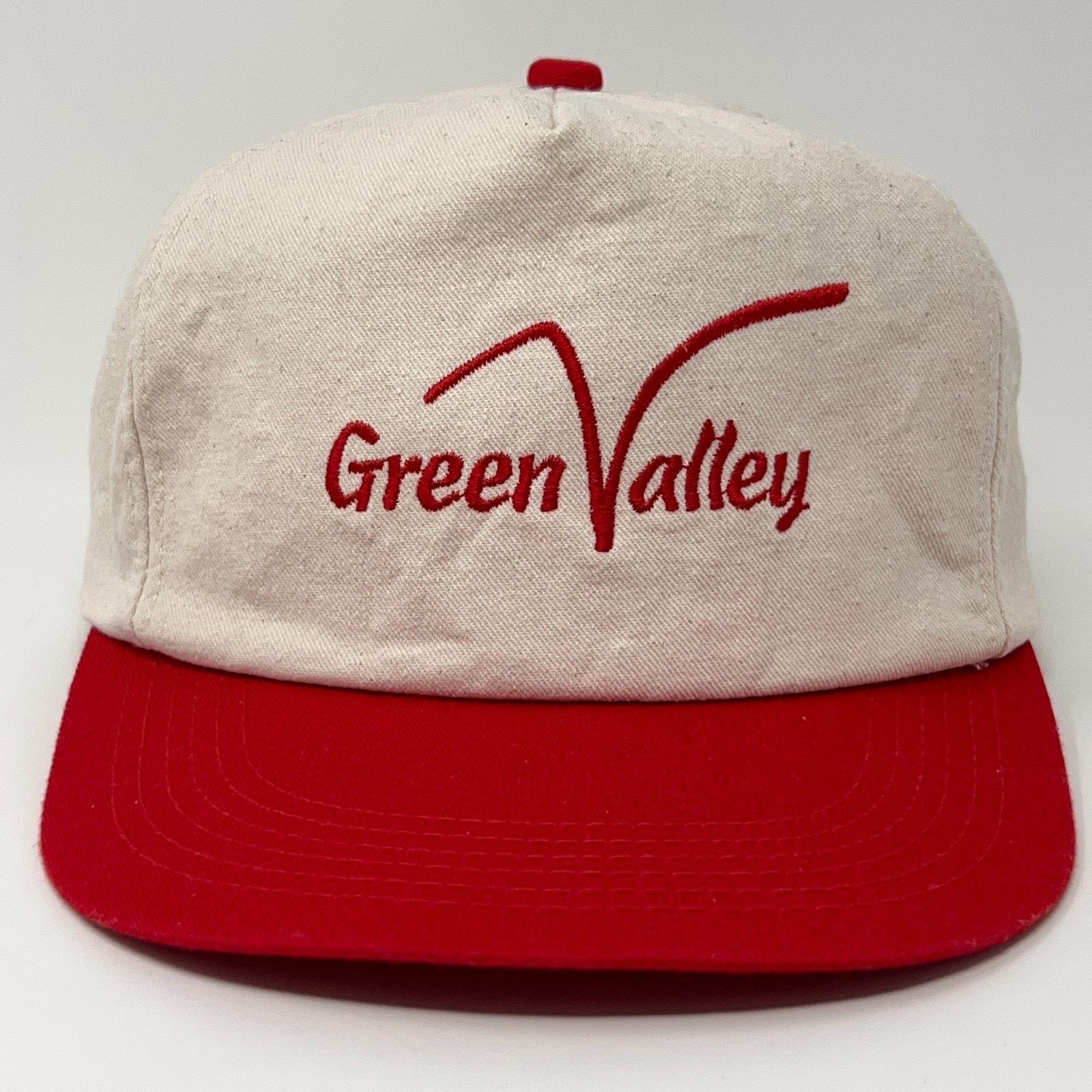 Vintage Vintage 90s Green Valley Golf Course Hat Cap Sioux City Red Size ONE SIZE - 1 Thumbnail