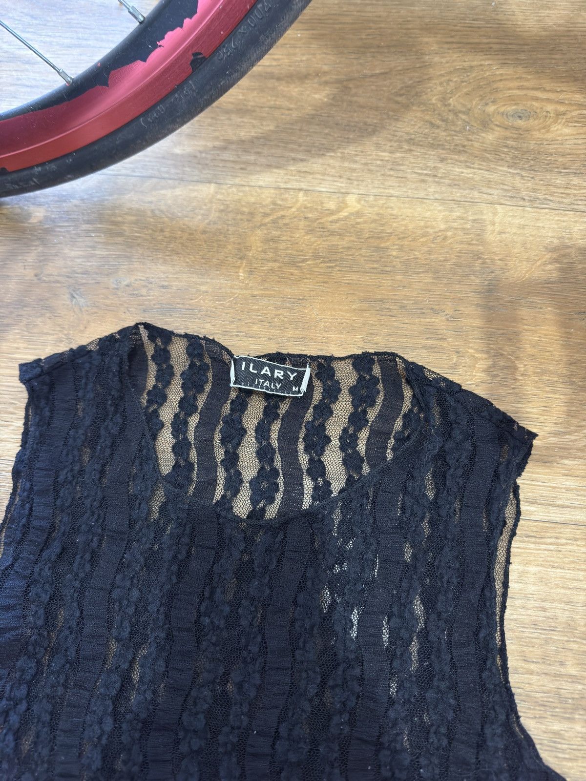 Vintage GUIPURE LACE MESH ISSEY MIYAKE STYLE TANK TOP Size M / US 6-8 / IT 42-44 - 5 Thumbnail
